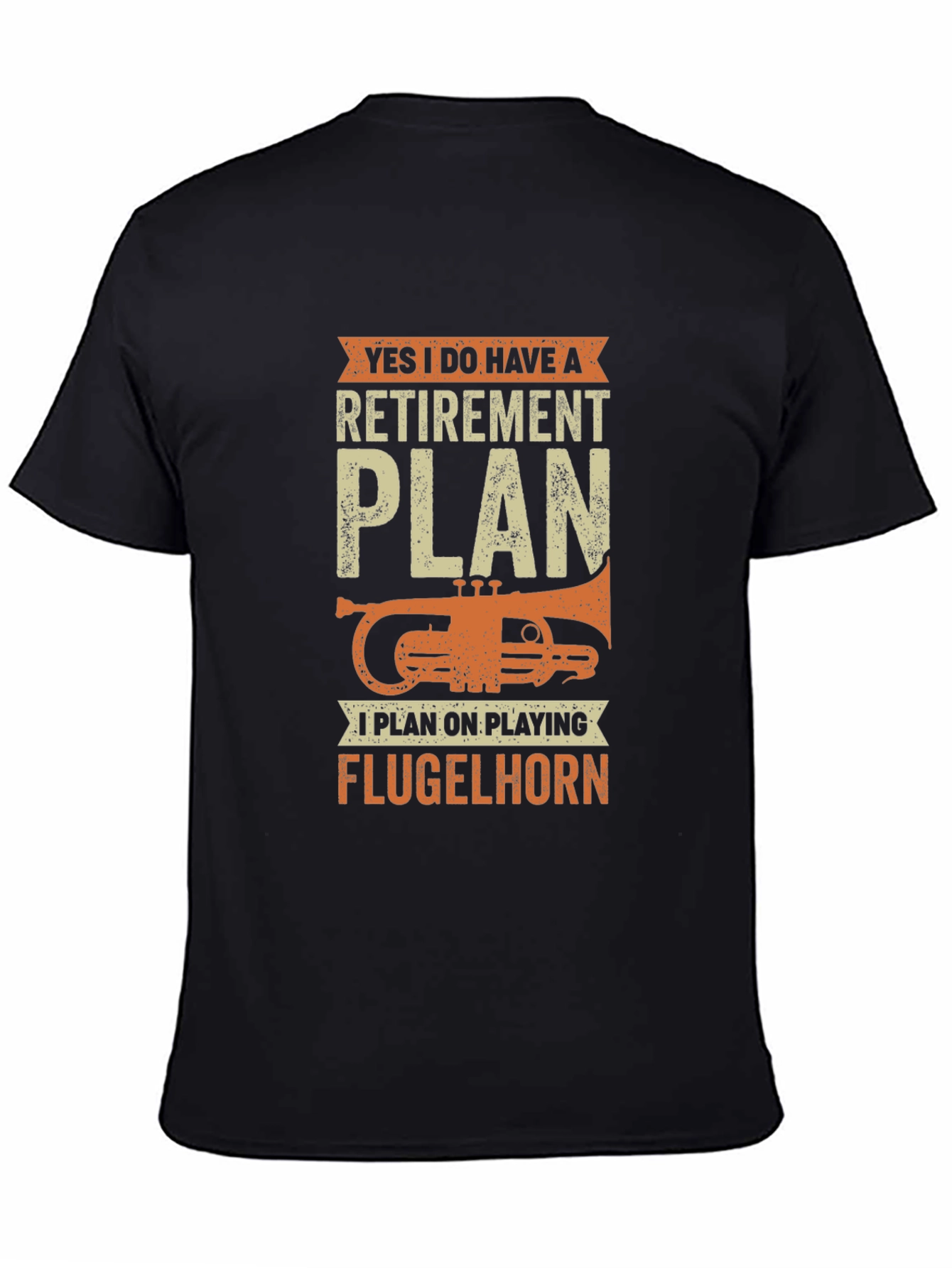 Funny Retirement Plan Flugelhorn Player T-Shirt
