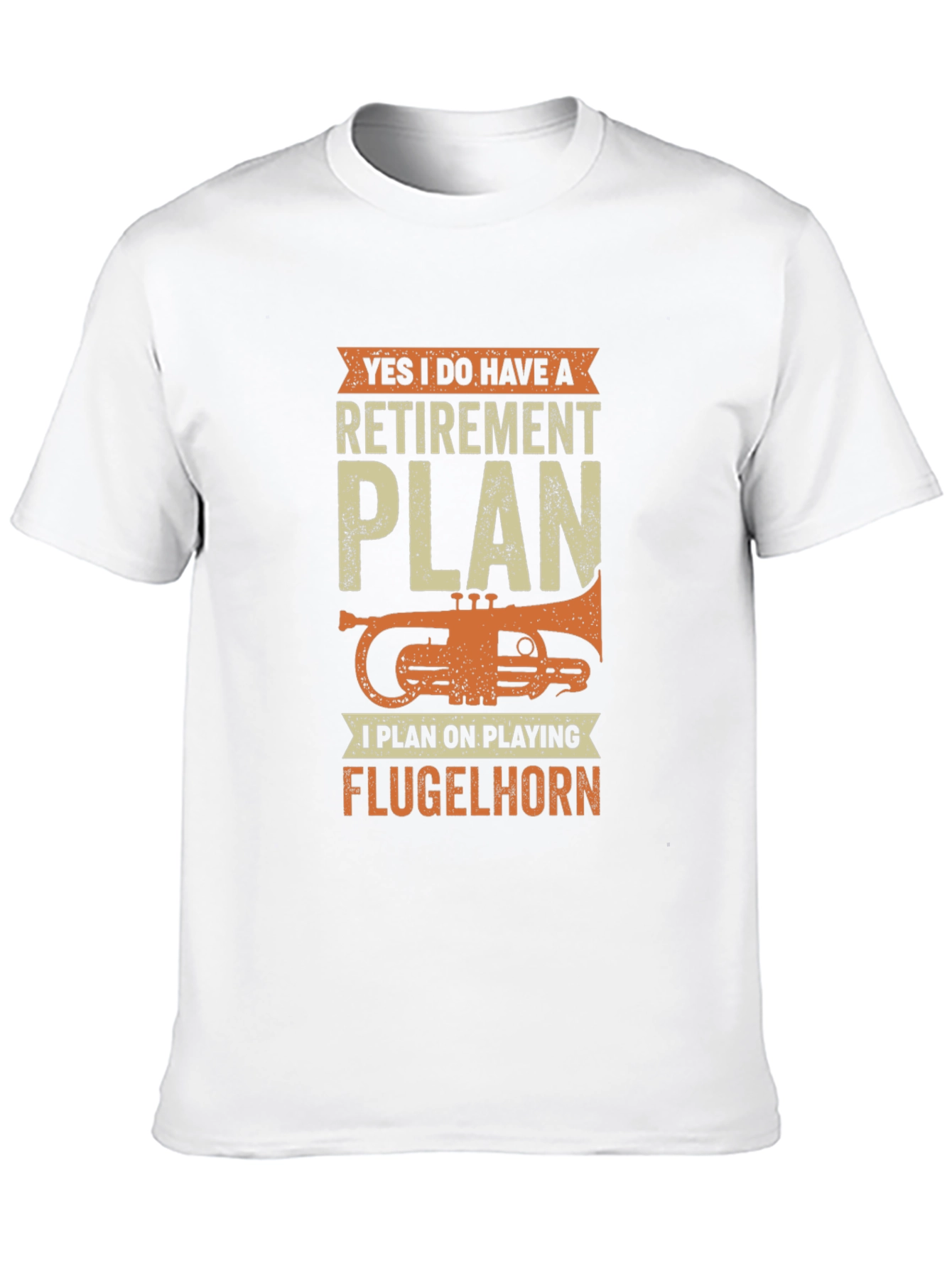 Funny Retirement Plan Flugelhorn Player T-Shirt