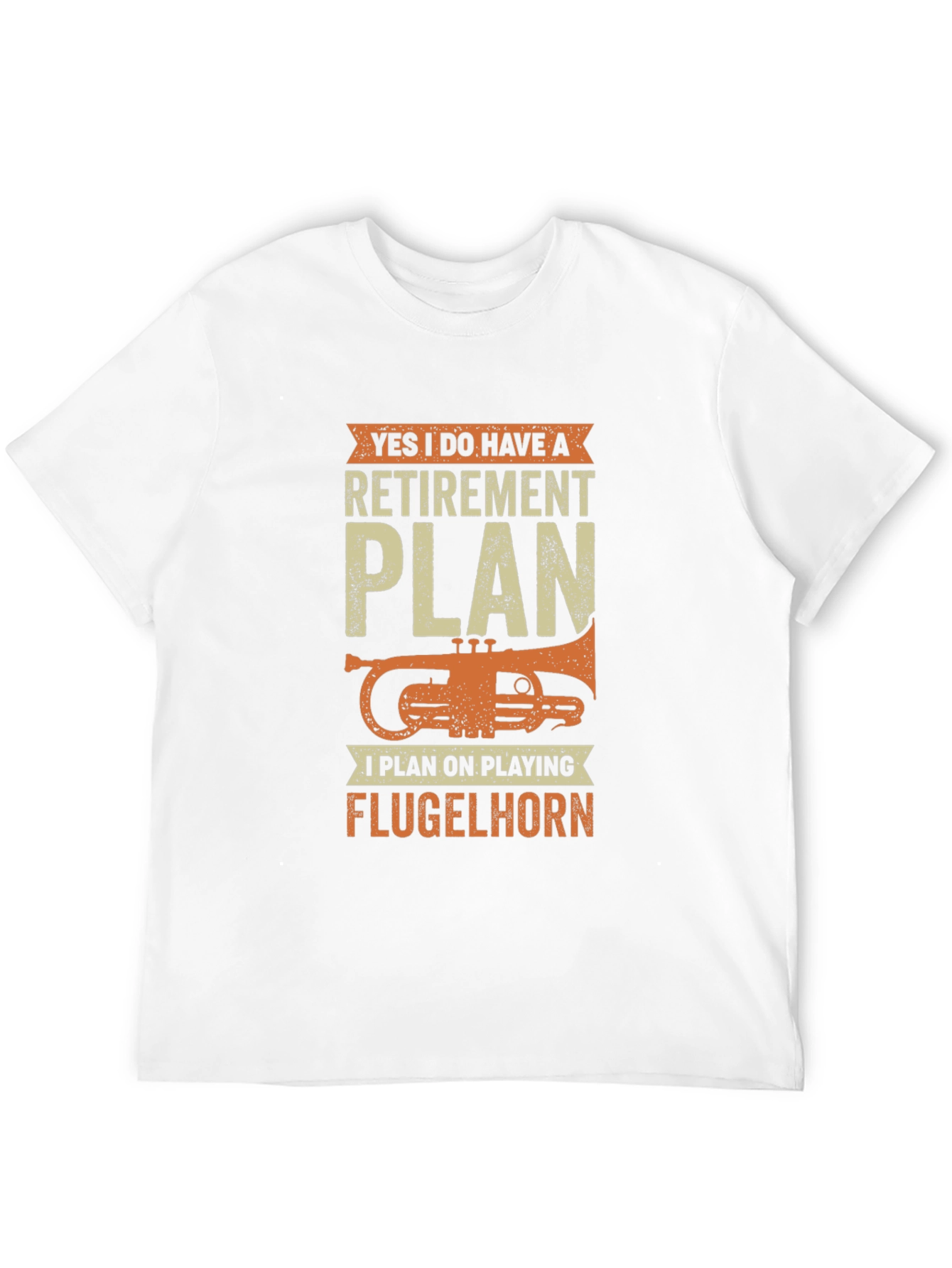 Funny Retirement Plan Flugelhorn Player T-Shirt