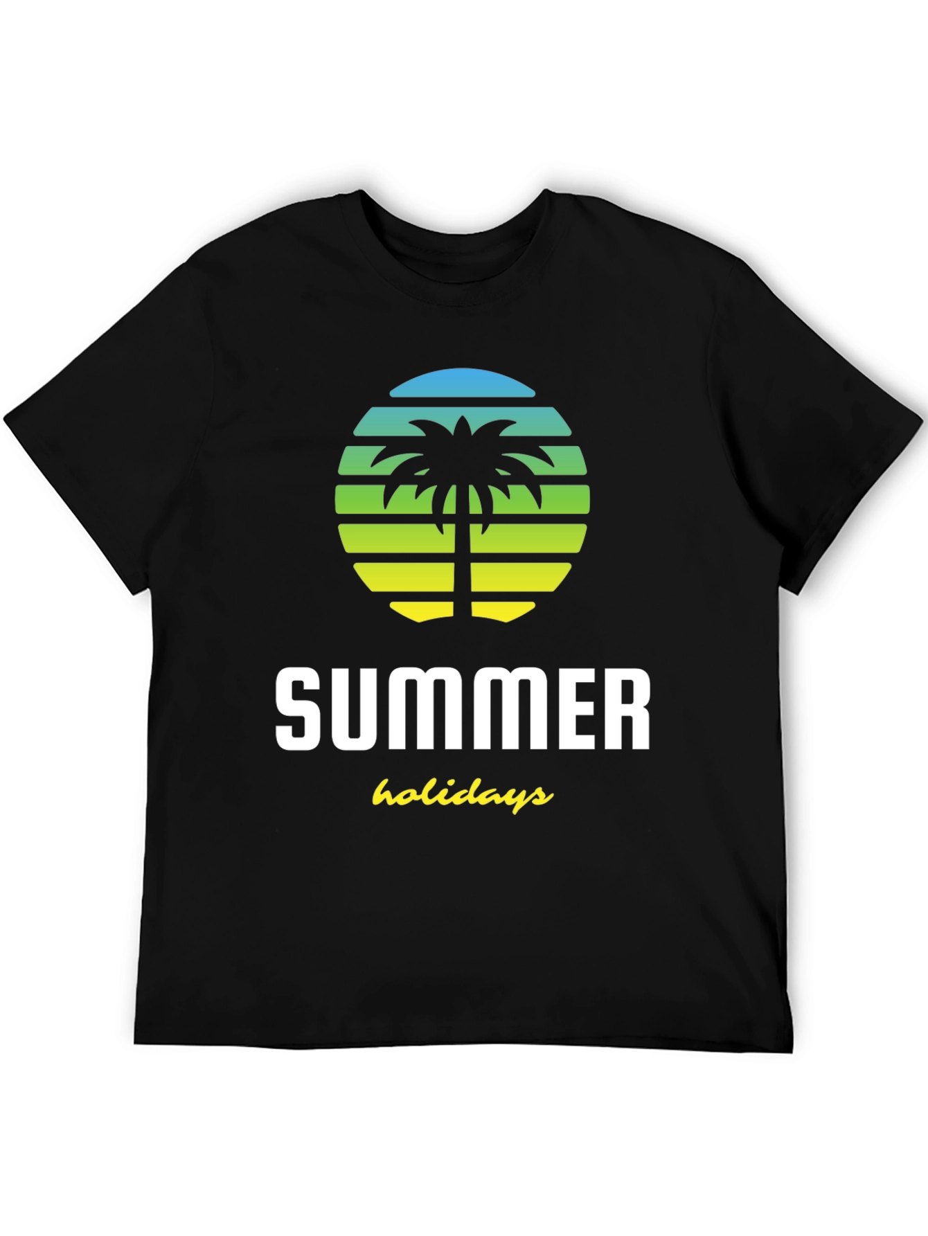 Summer Holiday Palm Tree Graphic T-Shirt