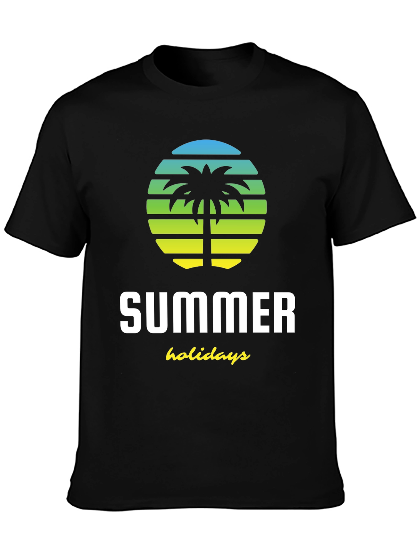 Summer Holiday Palm Tree Graphic T-Shirt