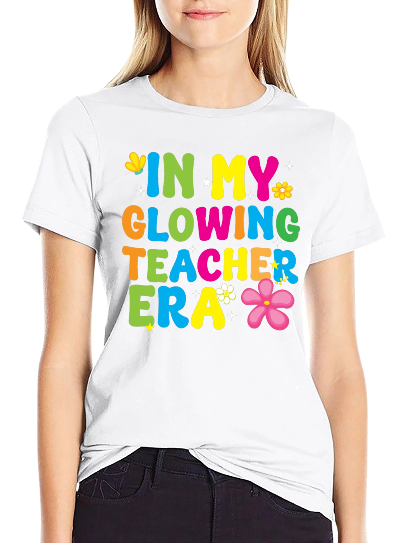 Glowing Teacher Era Graphic Tee