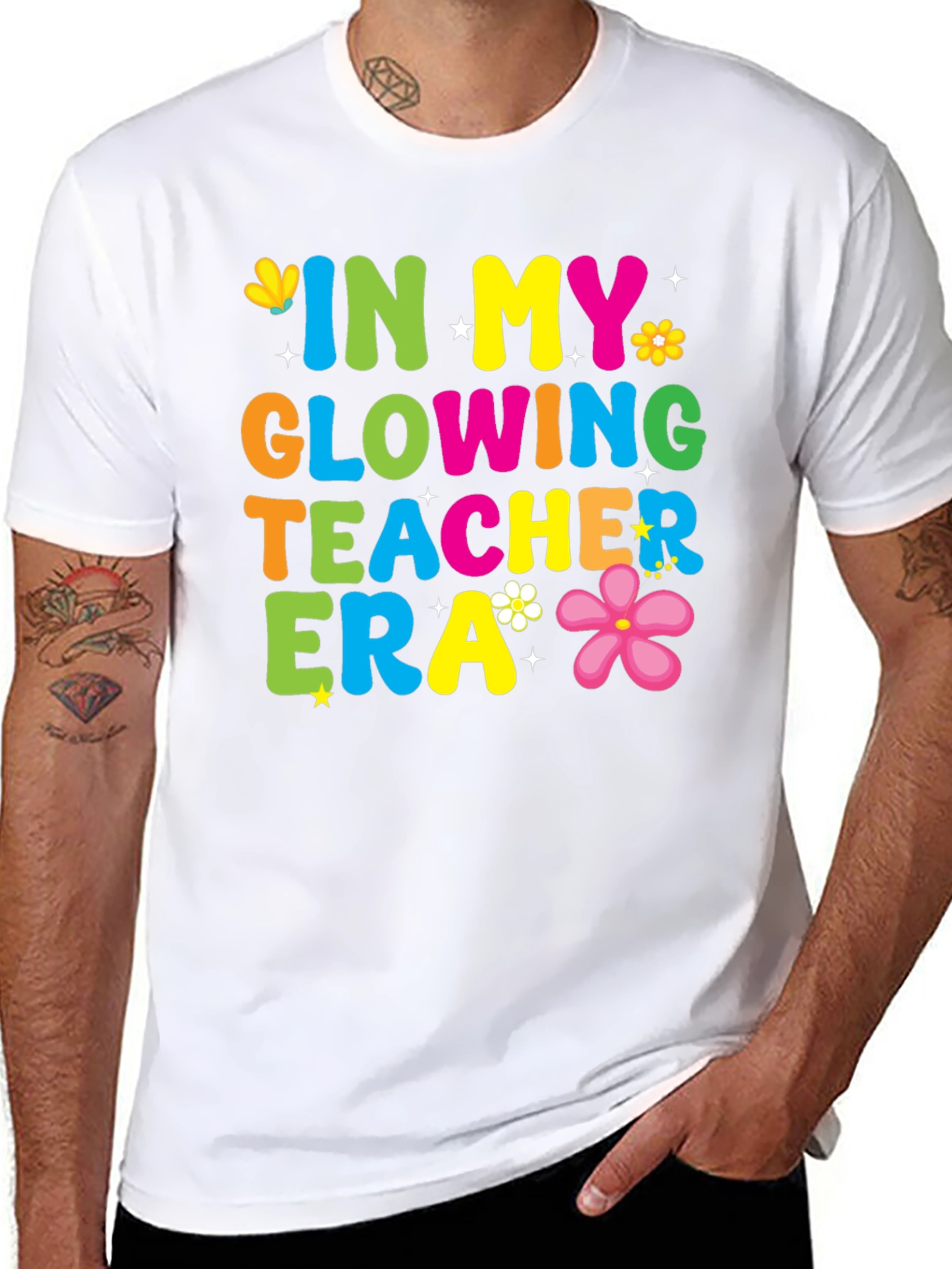 Glowing Teacher Era Graphic Tee