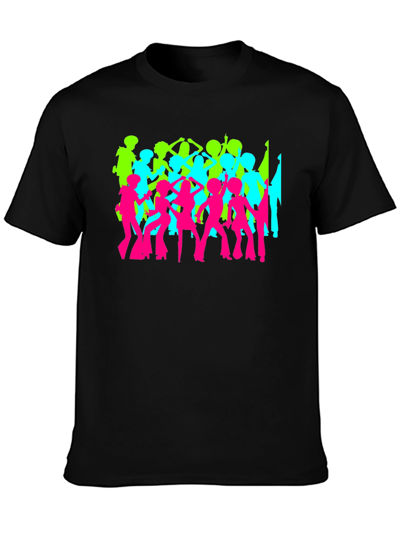Retro Disco Dance T-Shirt - Black