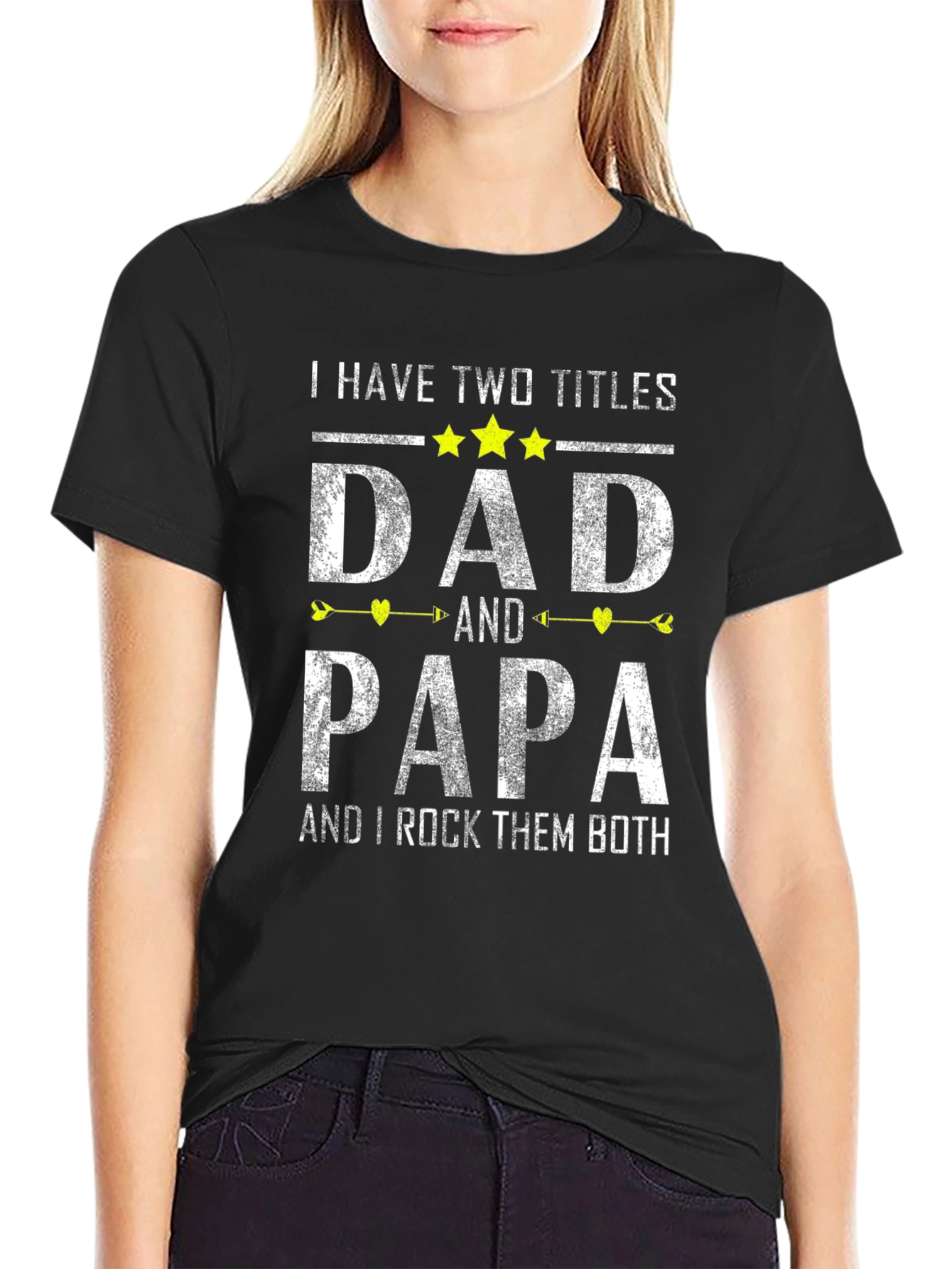 Dad and Papa T-Shirt: Two Titles One Awesome Guy!