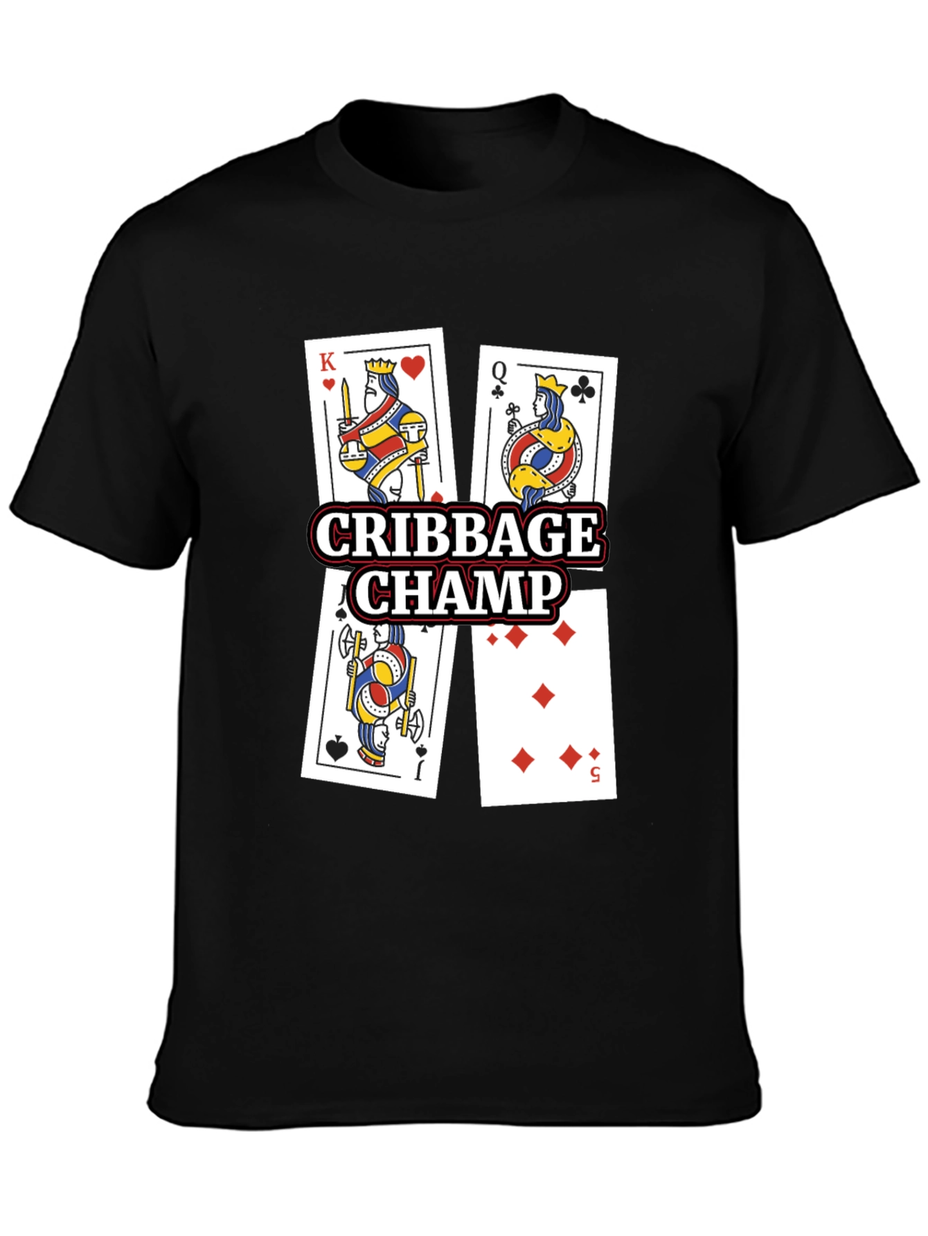 Cribbage Champ Card Game T-Shirt