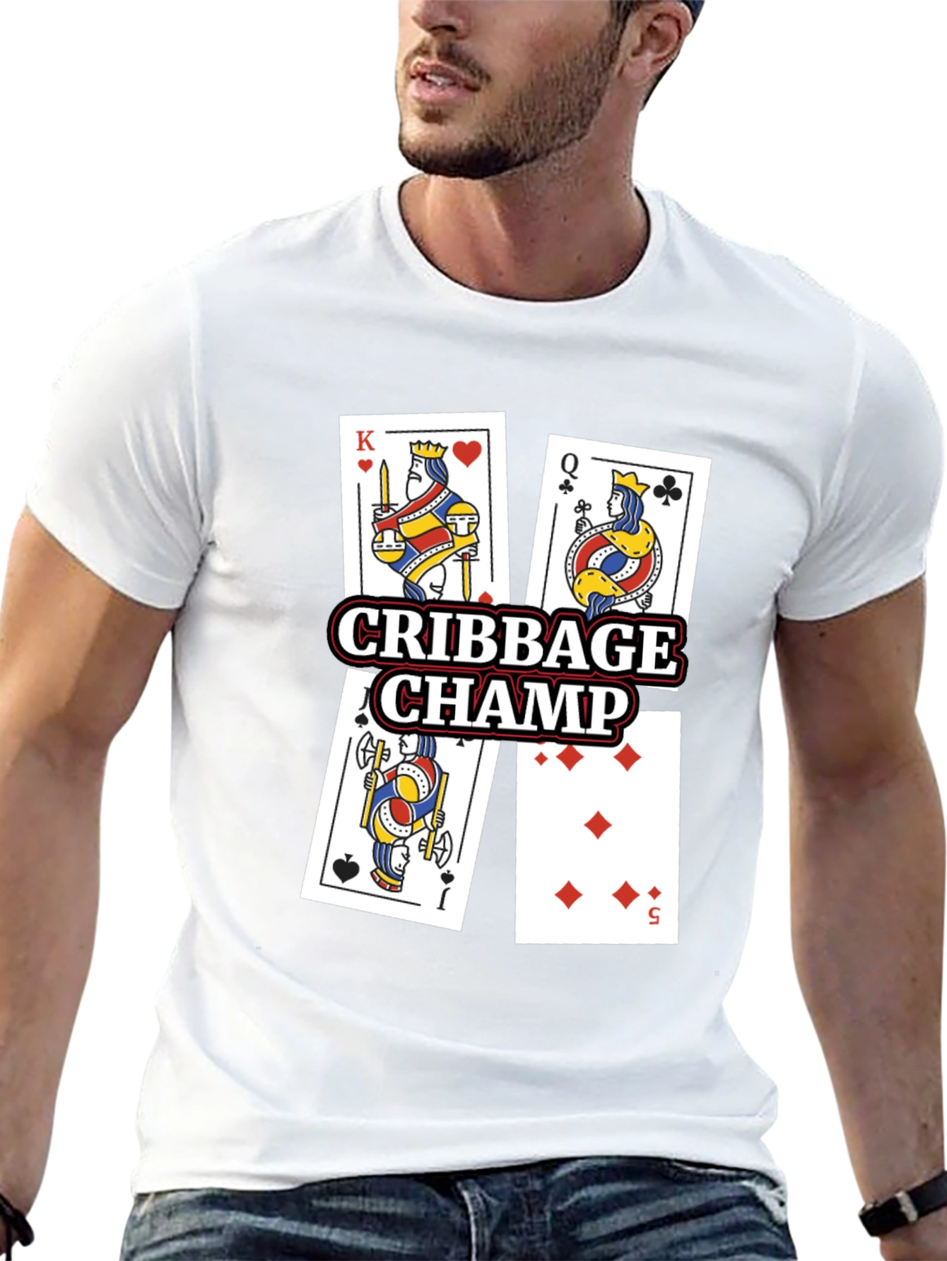 Cribbage Champ Card Game T-Shirt
