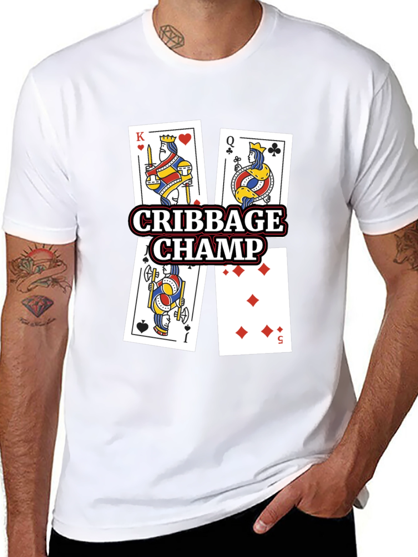 Cribbage Champ Card Game T-Shirt