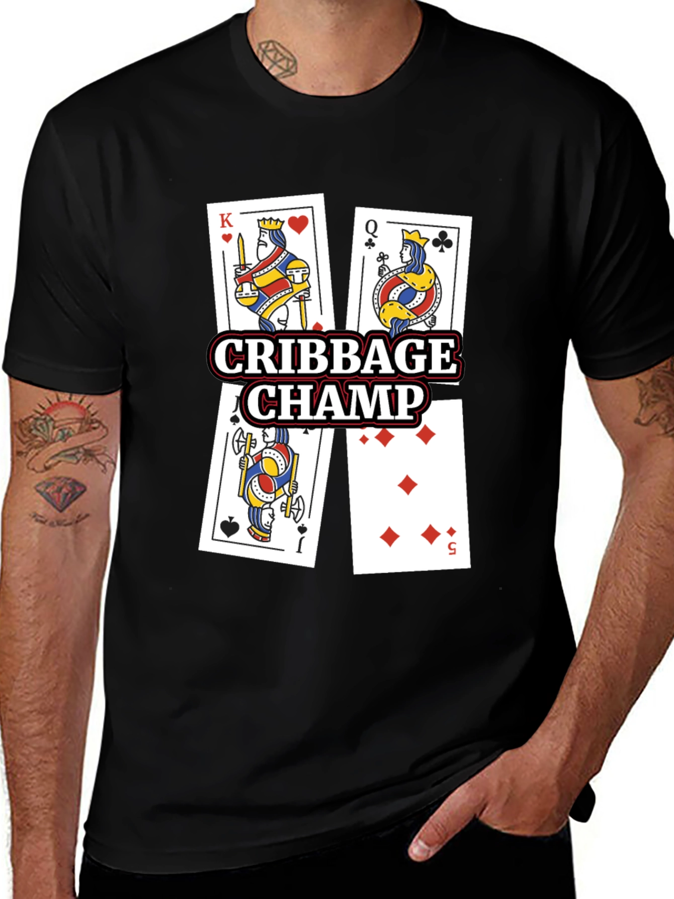 Cribbage Champ Card Game T-Shirt