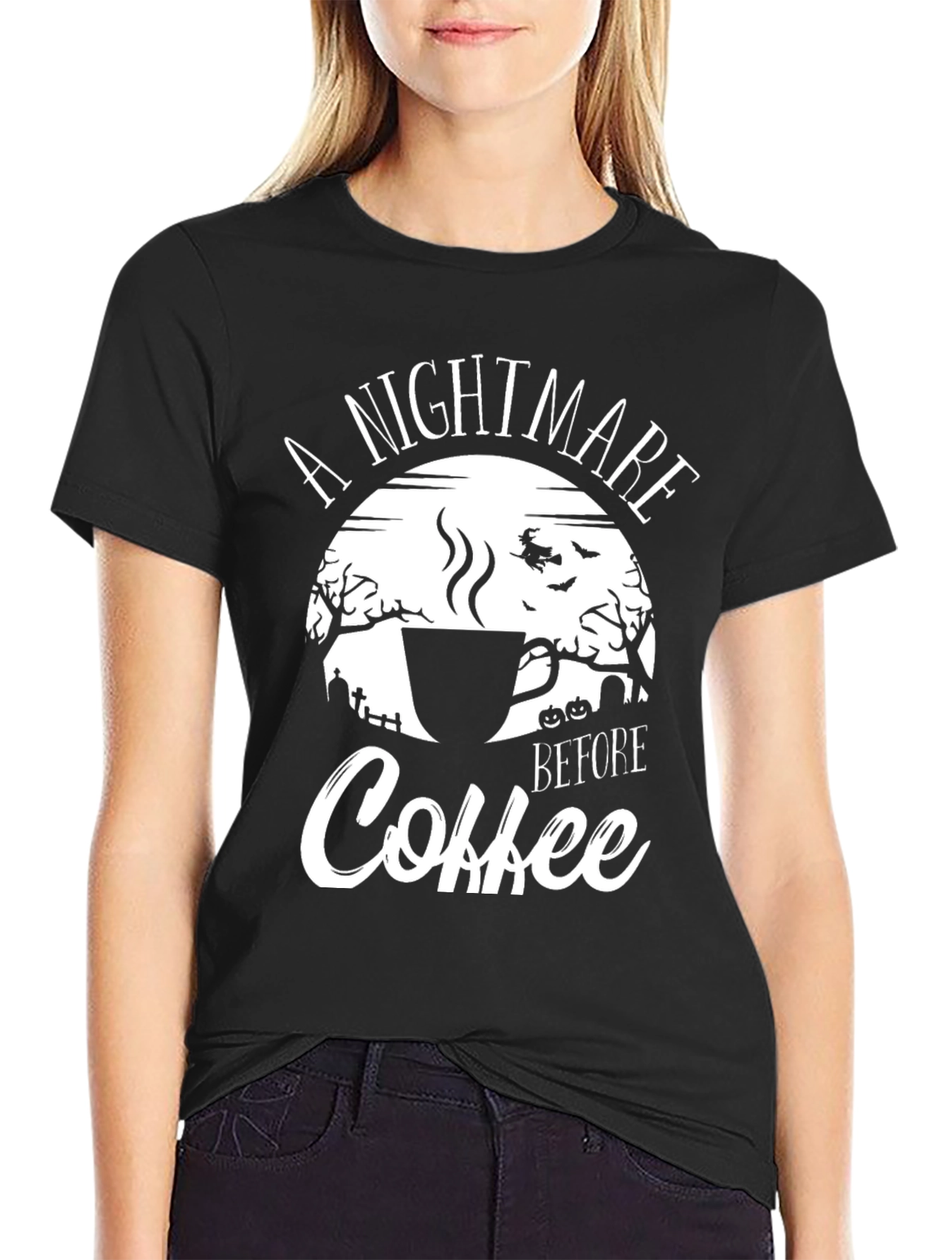 Nightmare Before Coffee Halloween T-Shirt