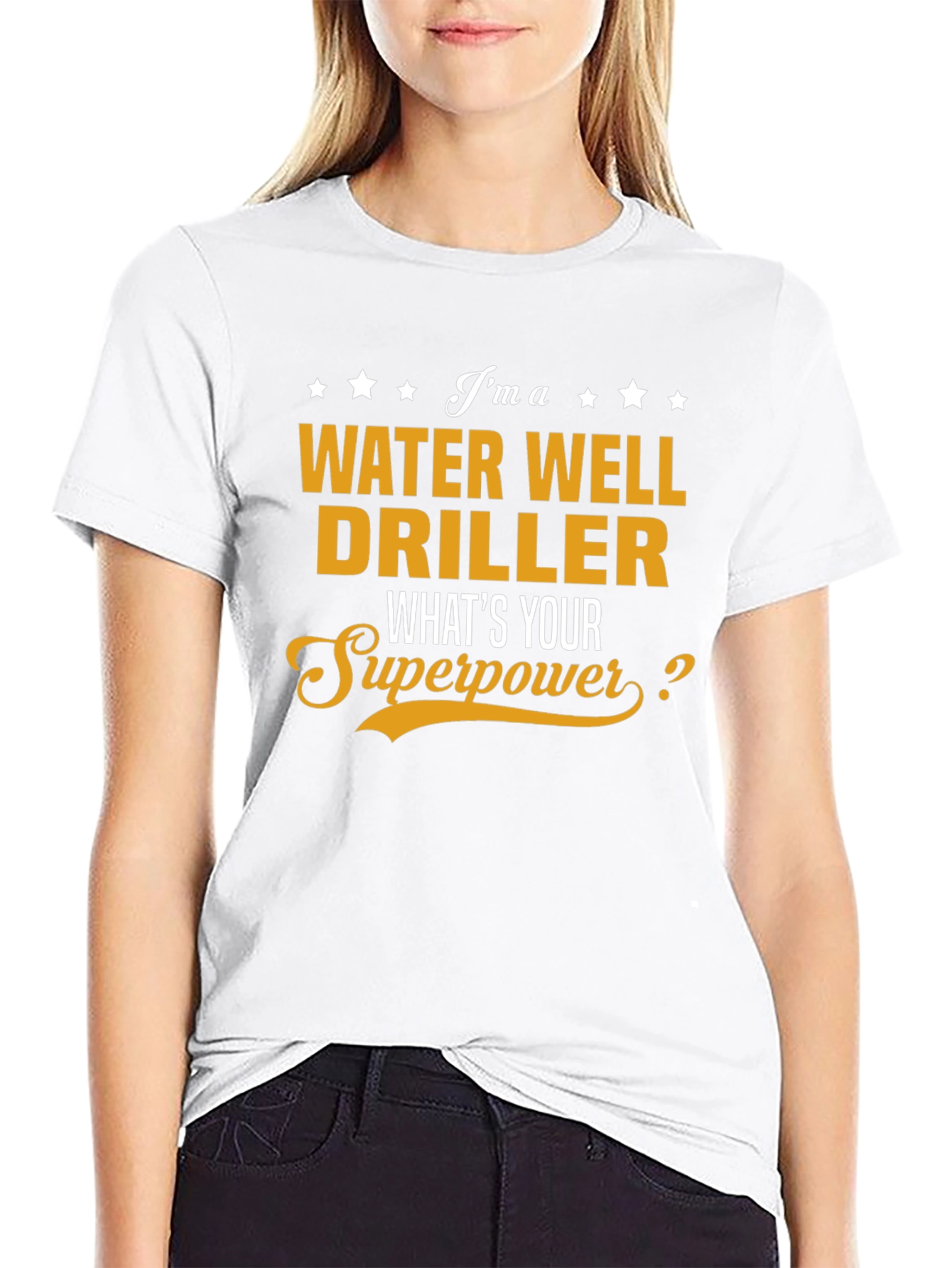 Water Well Driller Superpower Graphic Tee