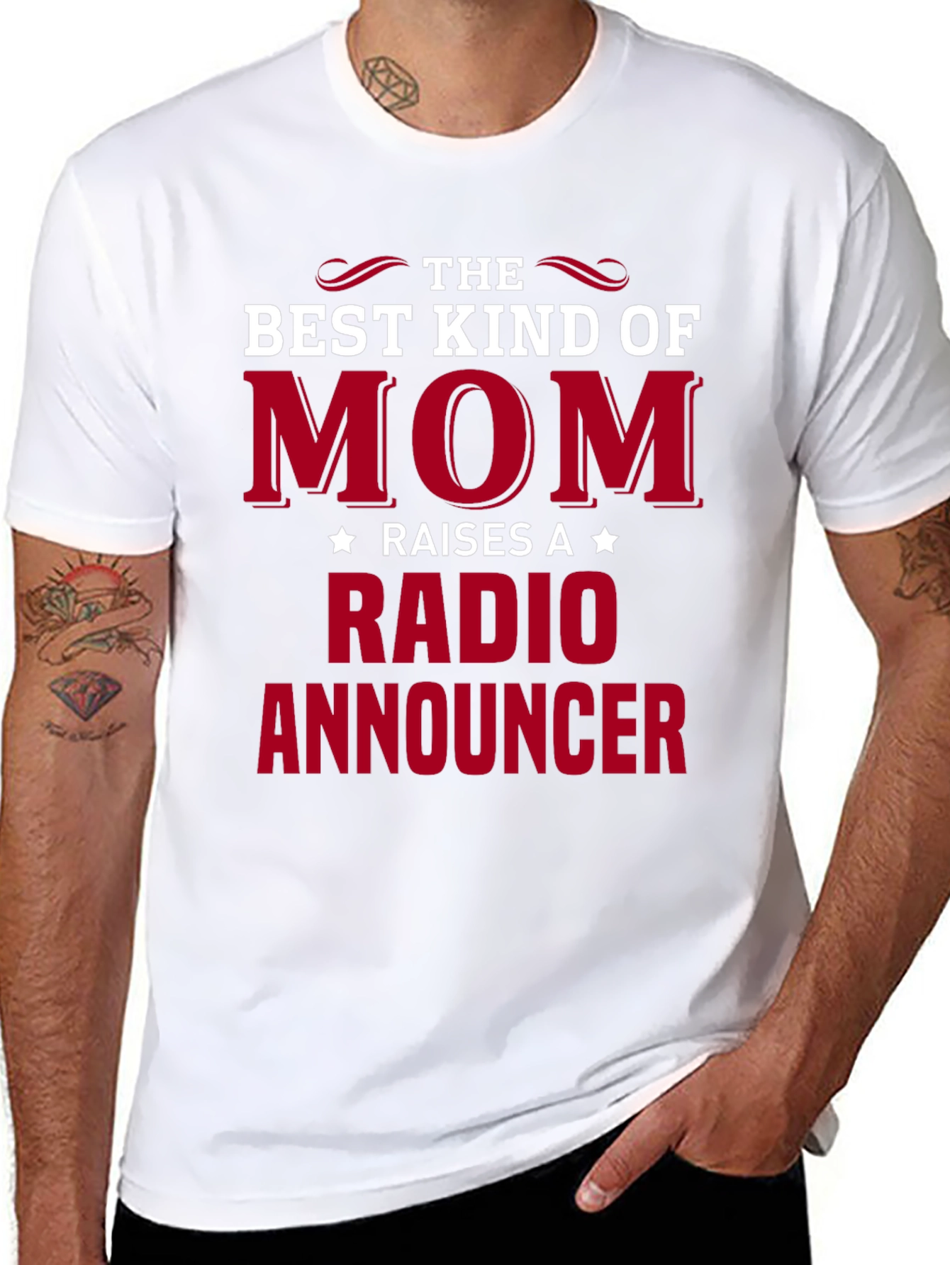 Best Kind of Mom Radio Announcer Graphic T-Shirt
