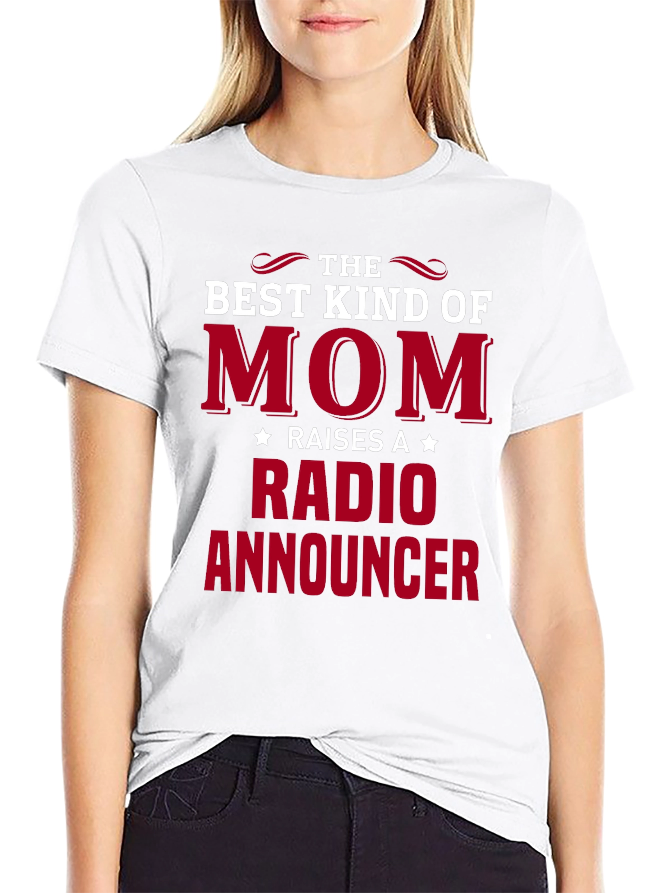 Best Kind of Mom Radio Announcer Graphic T-Shirt