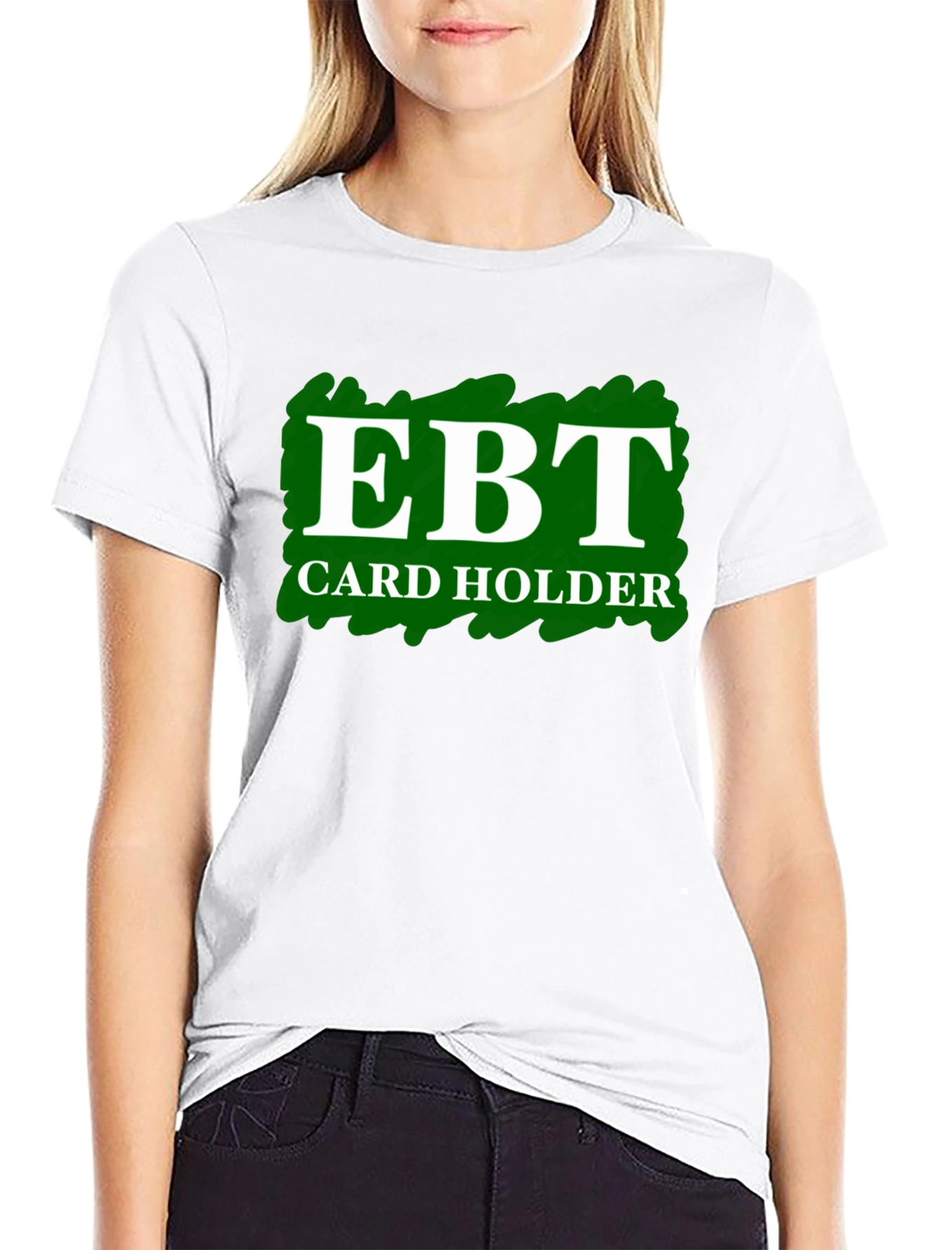 EBT Card Holder T-Shirt - Black Graphic Tee