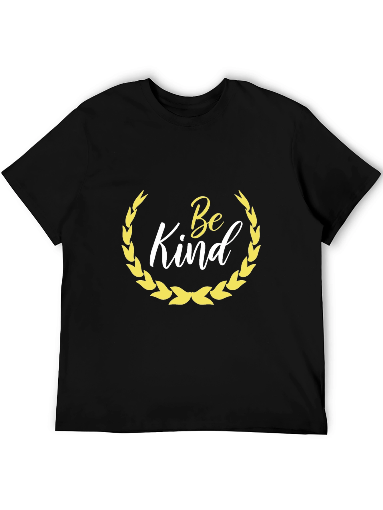 Be Kind T-Shirt - Black Crew Neck Cotton Tee