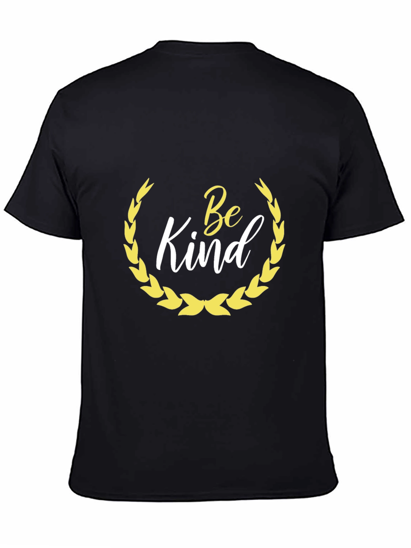 Be Kind T-Shirt - Black Crew Neck Cotton Tee