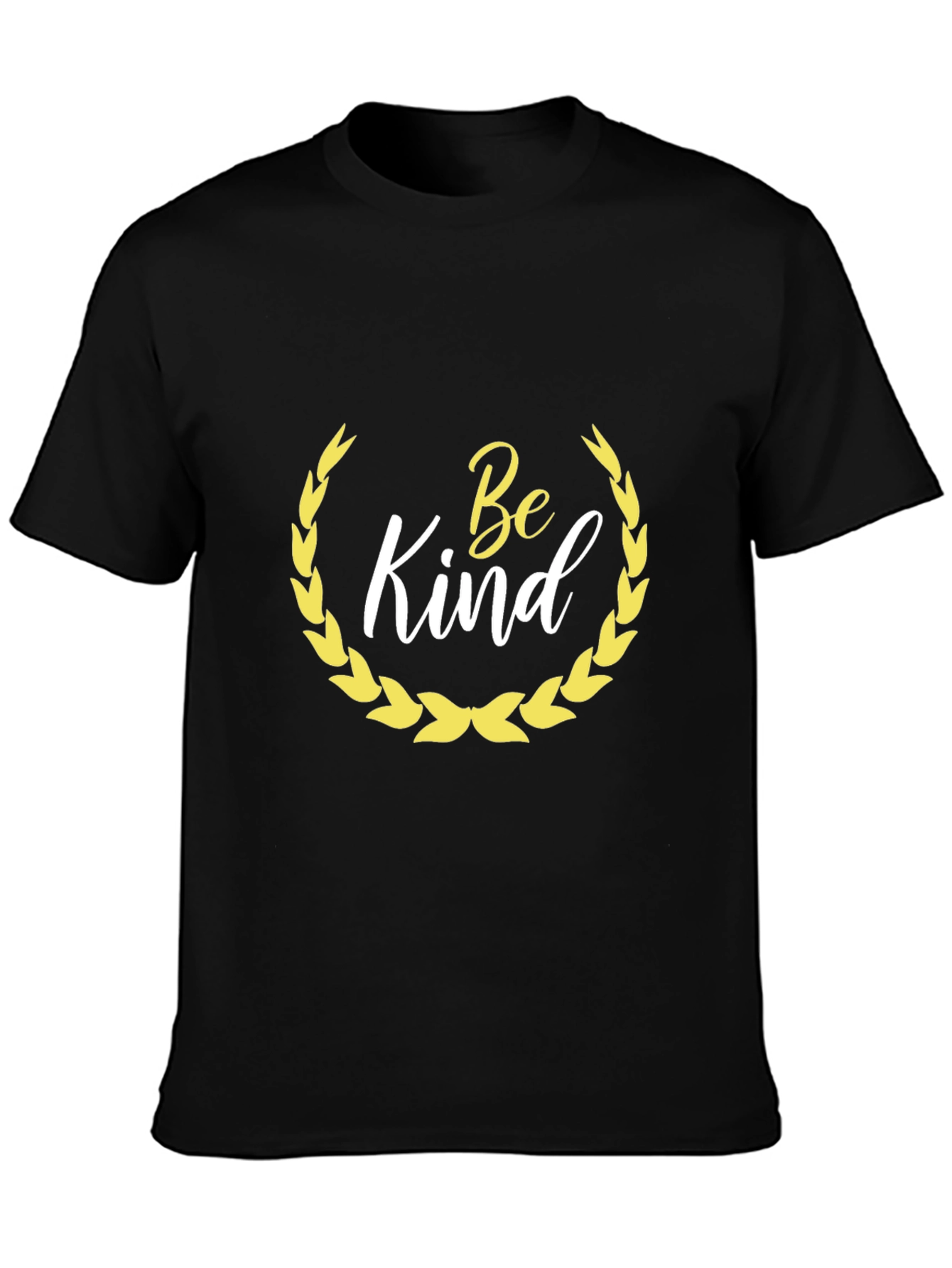Be Kind T-Shirt - Black Crew Neck Cotton Tee