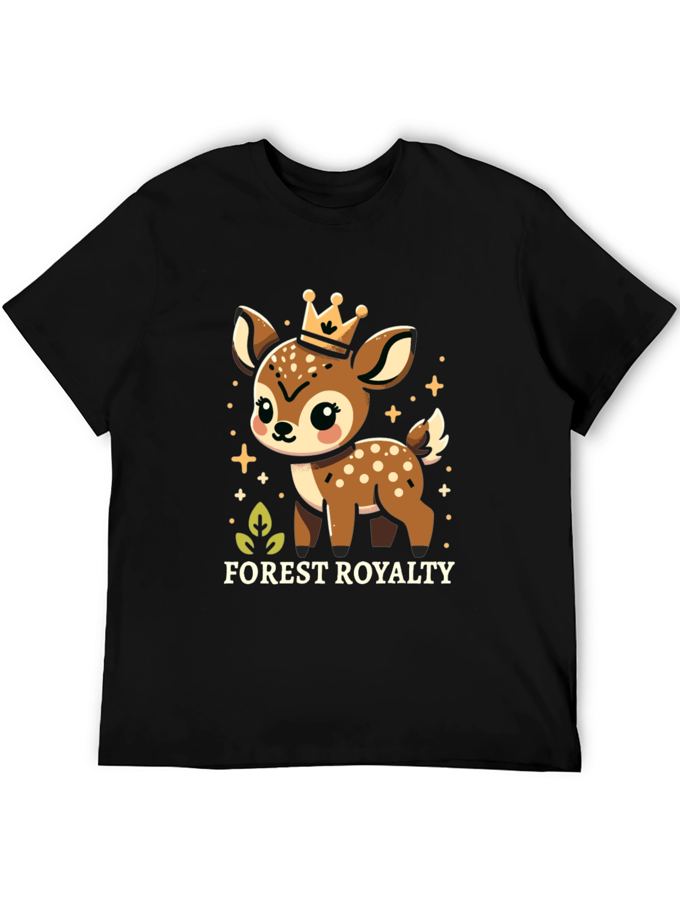 Forest Royalty Cute Deer Graphic Tee