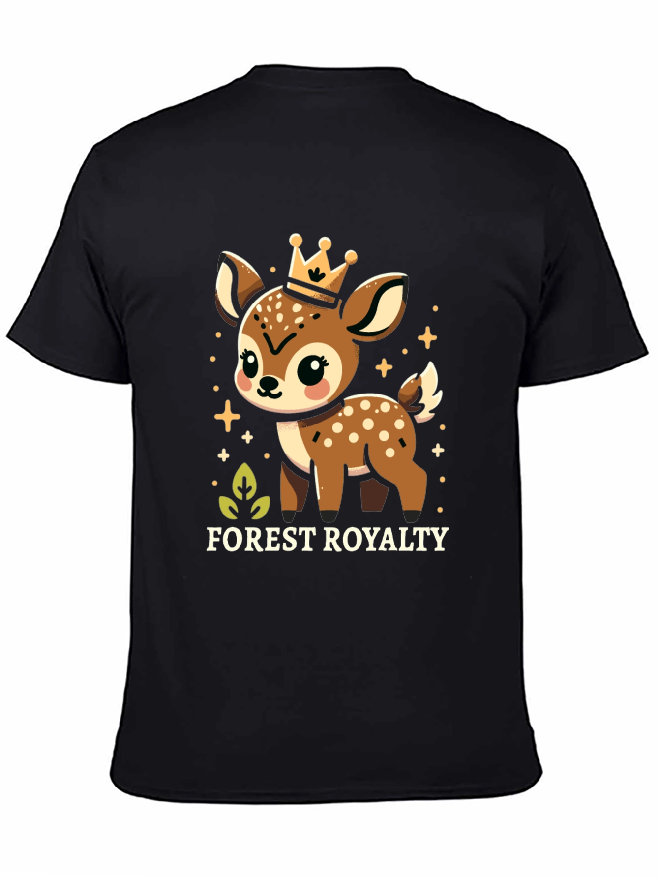 Forest Royalty Cute Deer Graphic Tee