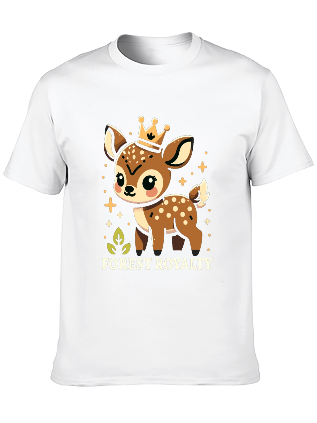 Forest Royalty Cute Deer Graphic Tee