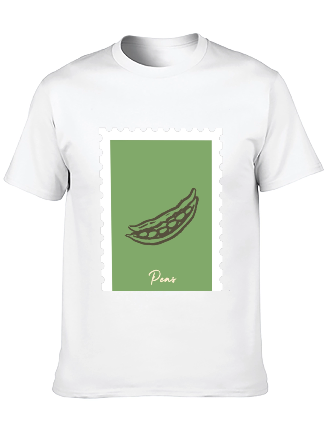 Peas Graphic Tee - Black Cotton T-Shirt