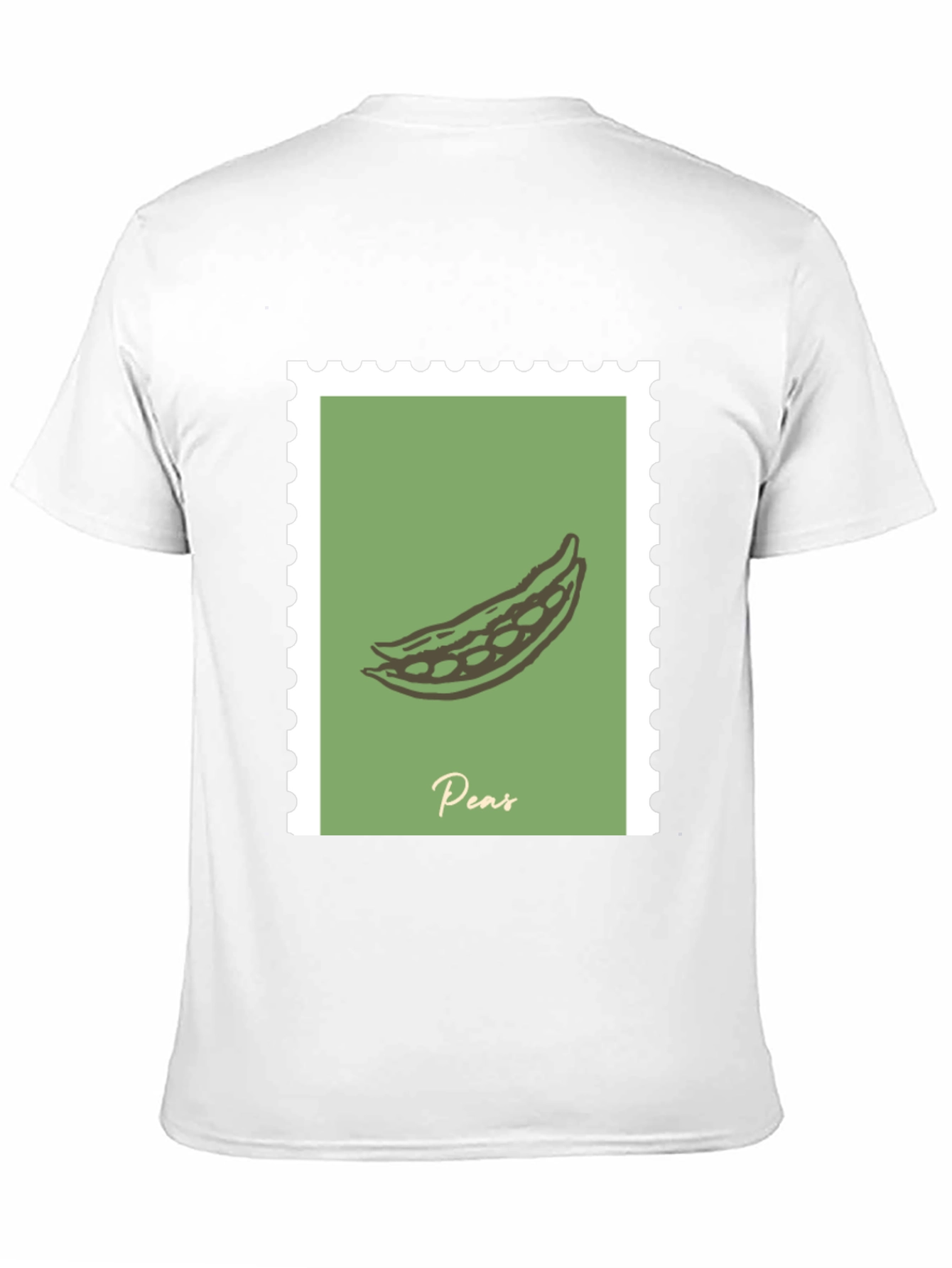 Peas Graphic Tee - Black Cotton T-Shirt