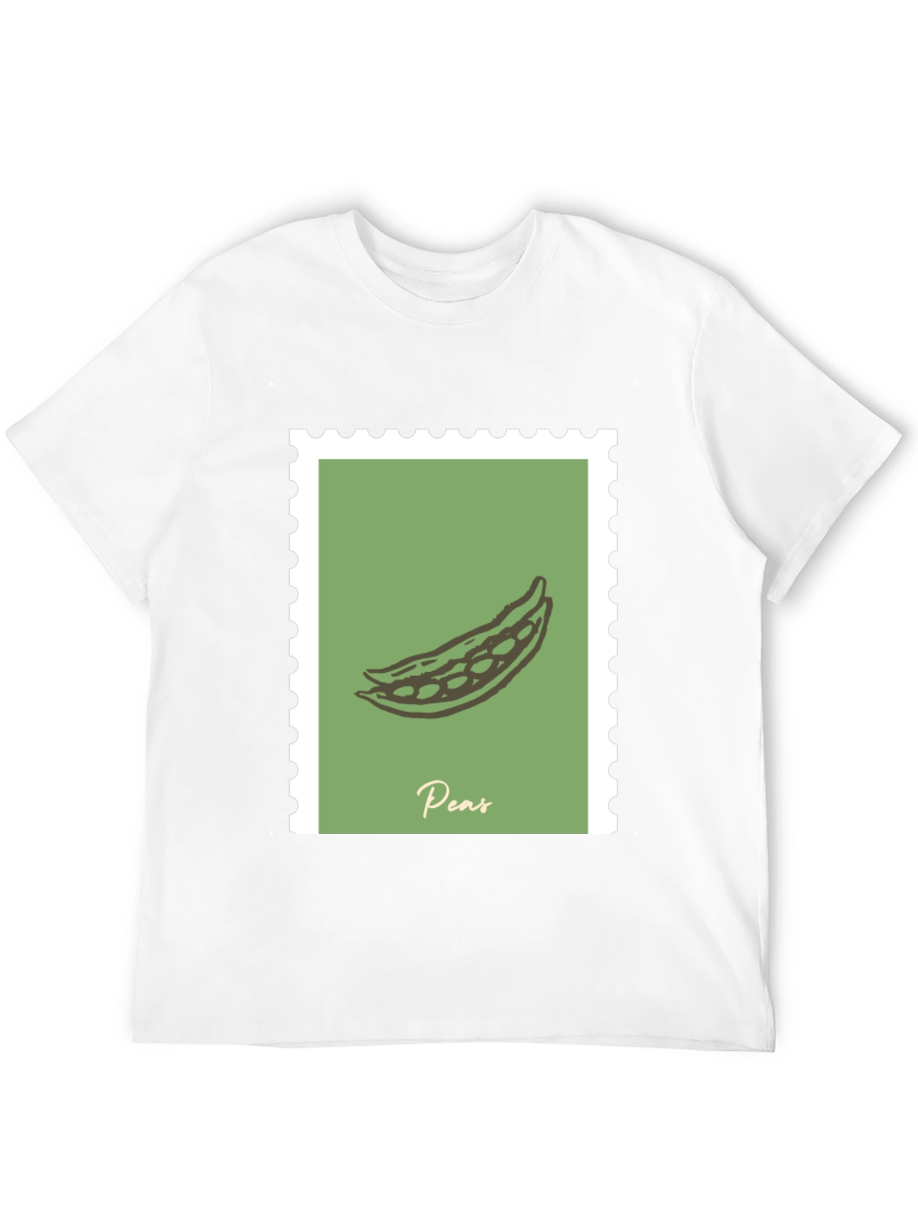 Peas Graphic Tee - Black Cotton T-Shirt