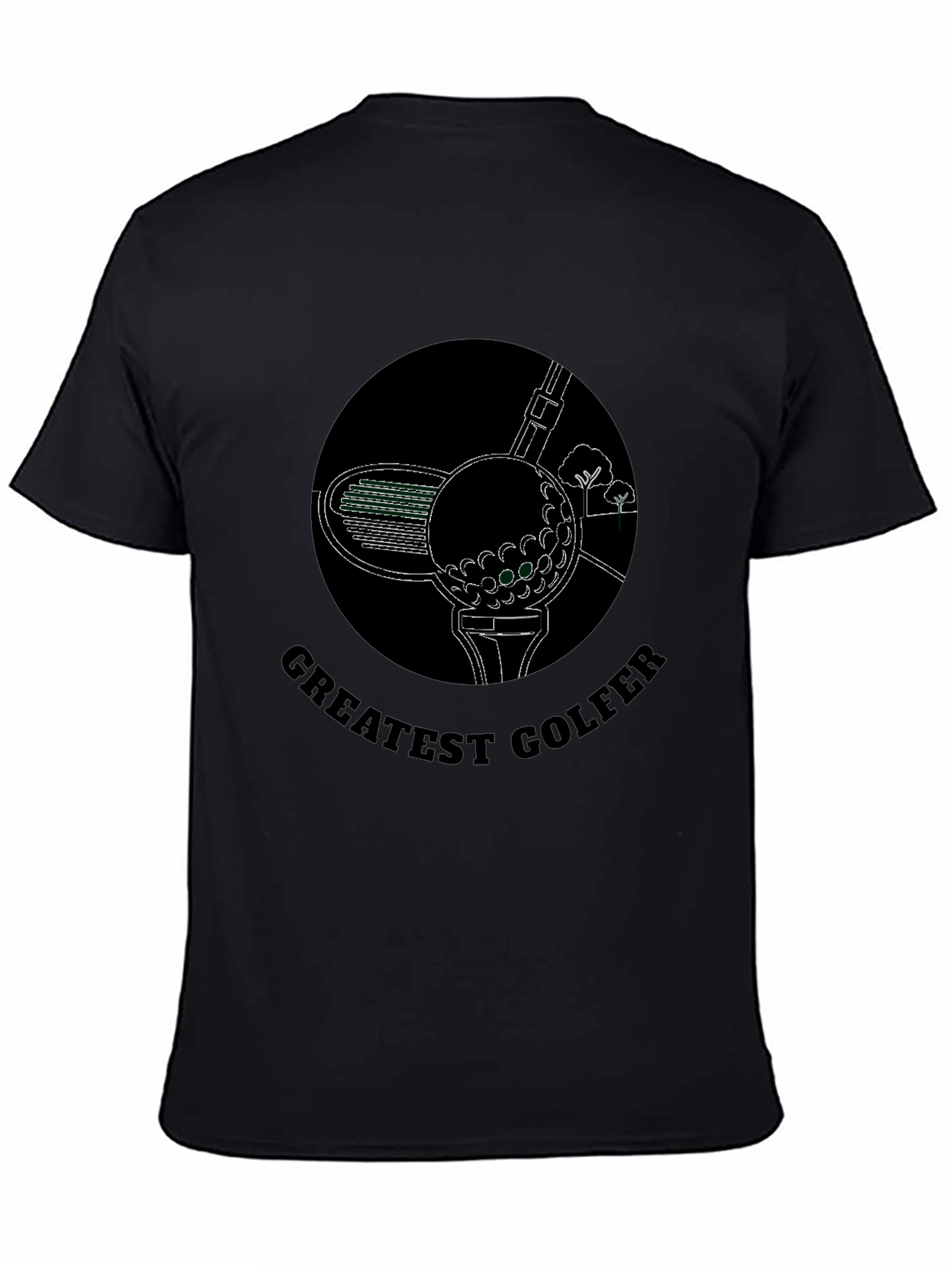 Greatest Golfer Tee - Black Golf T-Shirt