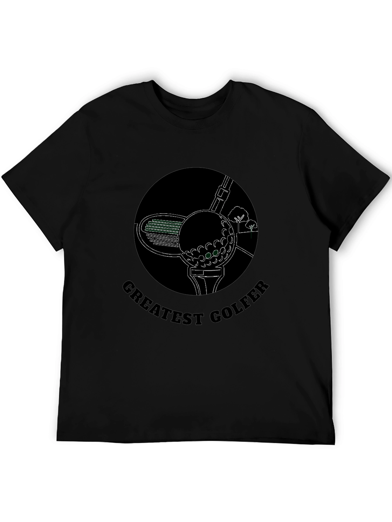 Greatest Golfer Tee - Black Golf T-Shirt
