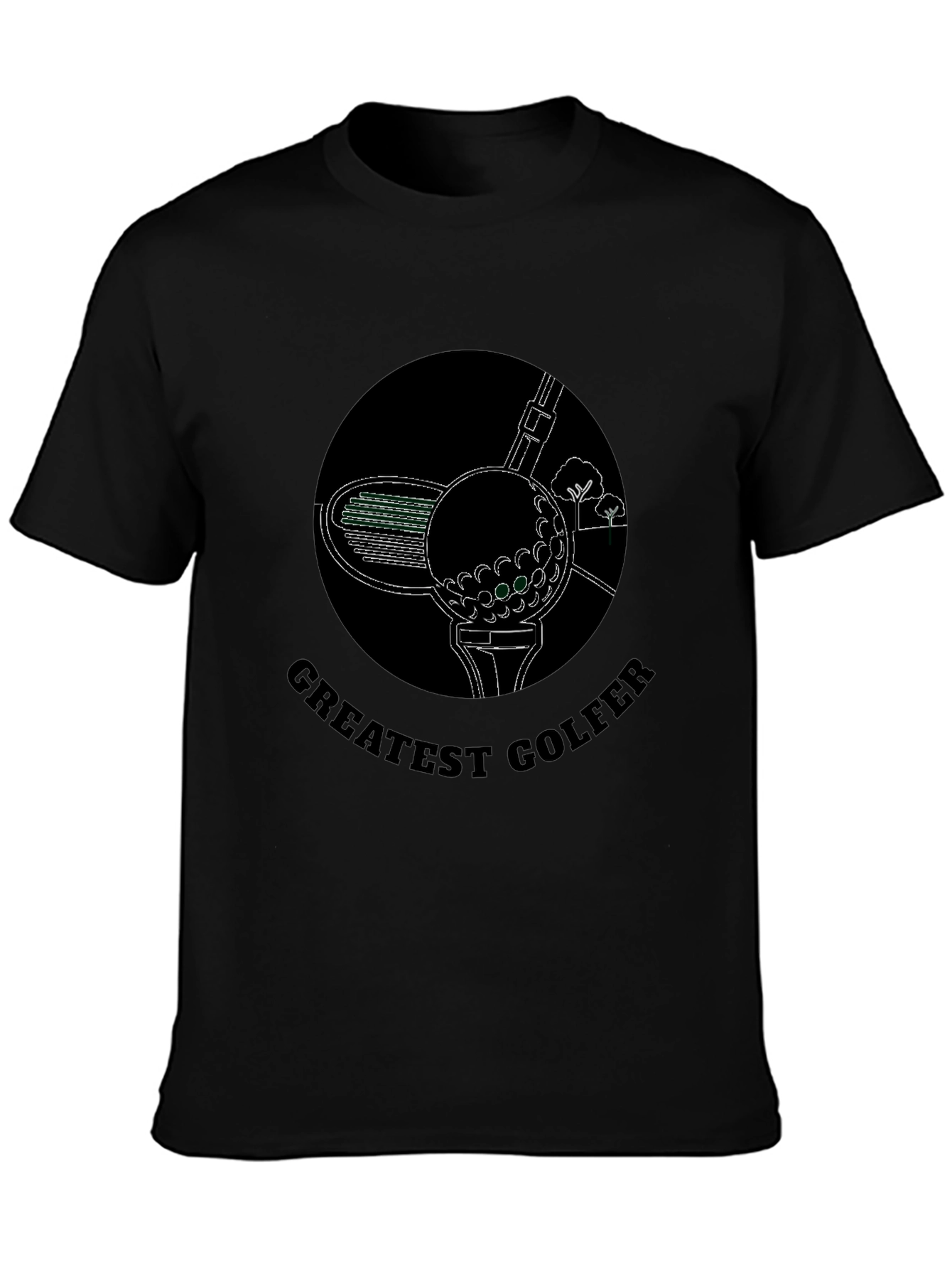 Greatest Golfer Tee - Black Golf T-Shirt
