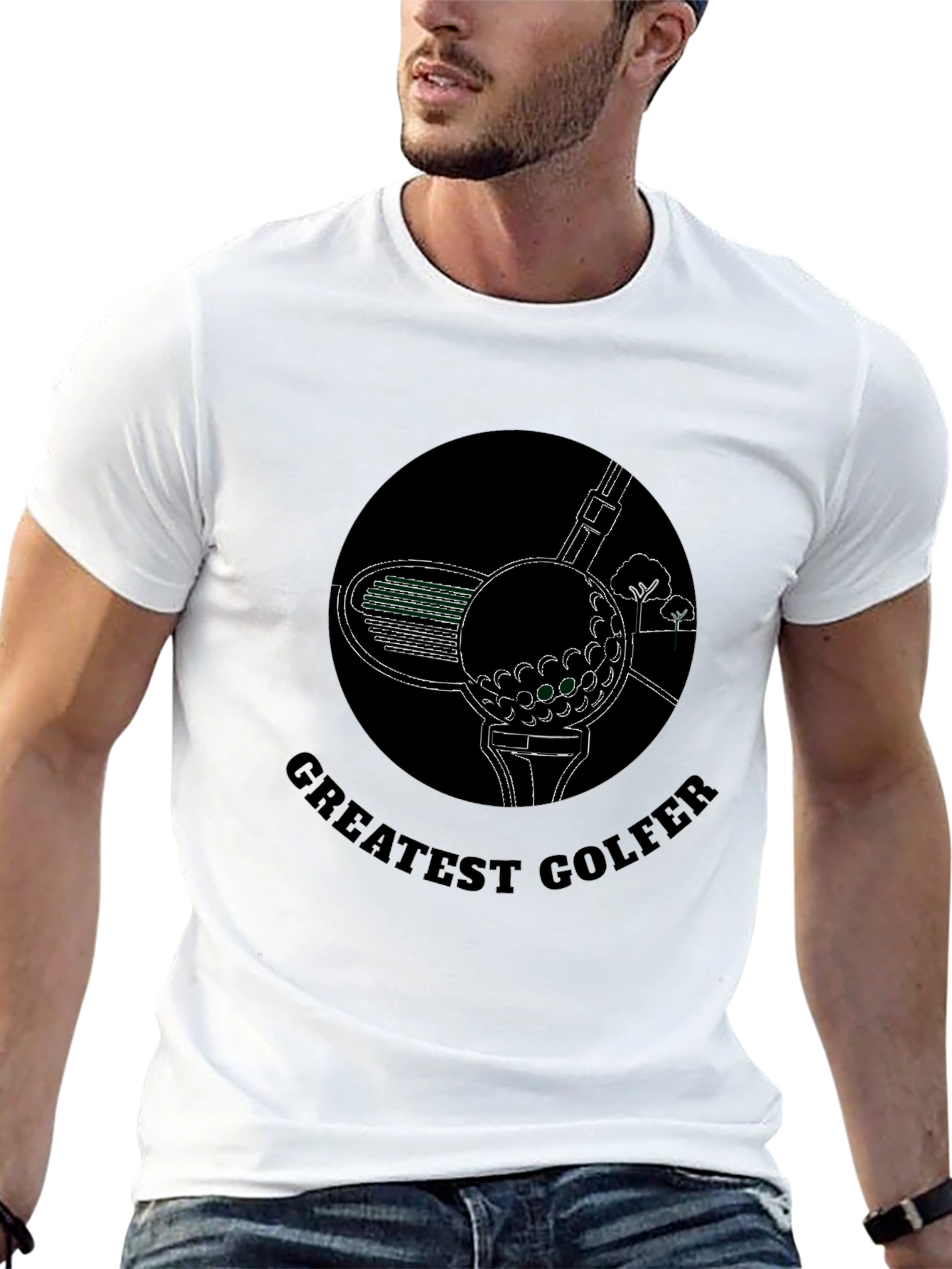 Greatest Golfer Tee - Black Golf T-Shirt