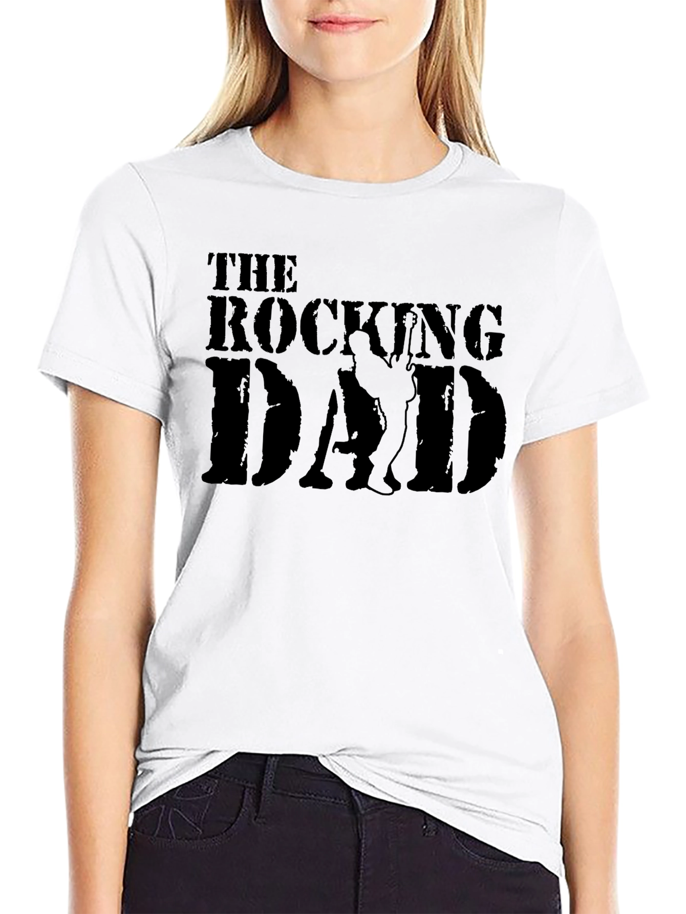 The Rocking Dad T-Shirt - Black Graphic Tee