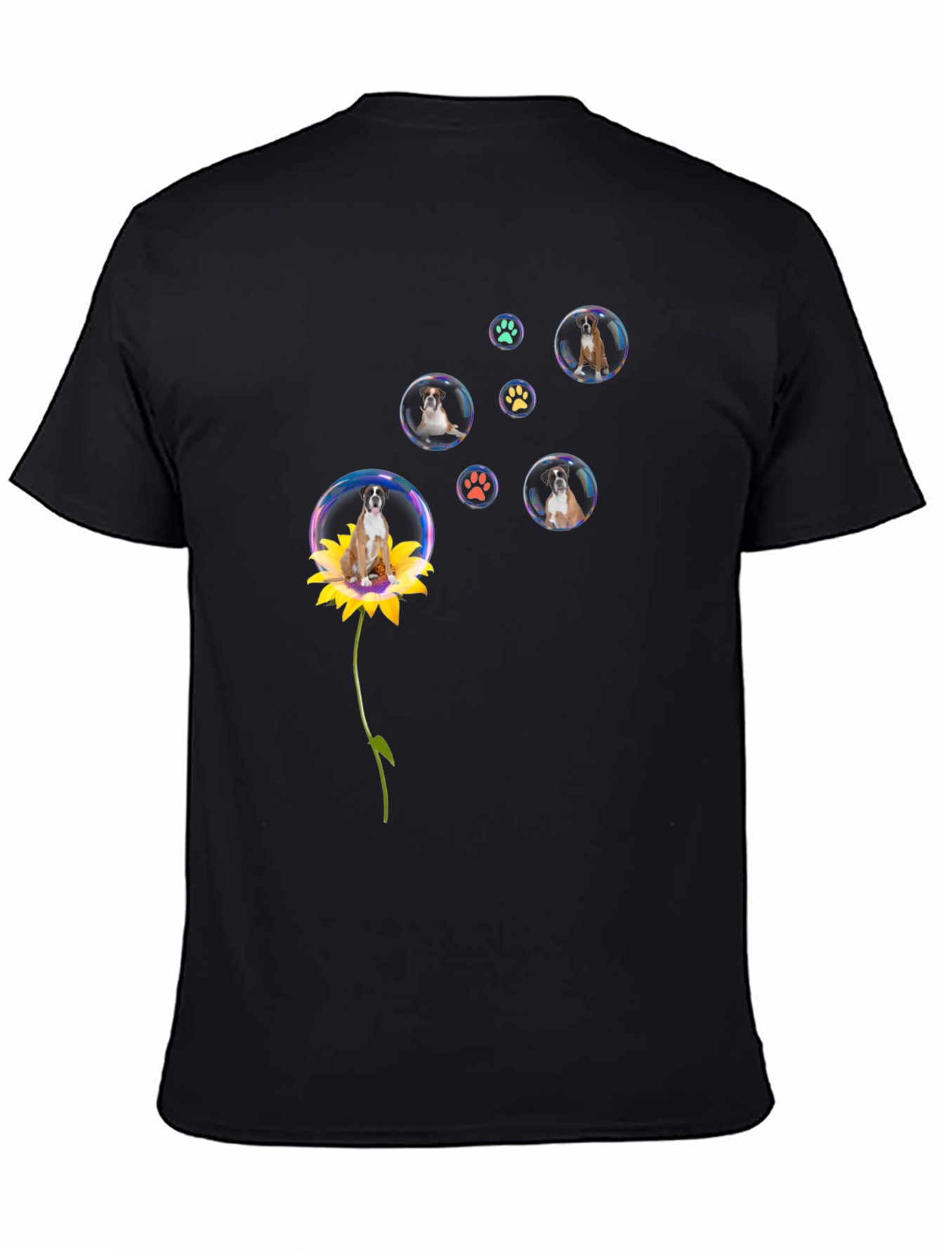 Dog in Bubbles T-Shirt Cute Pet Tee