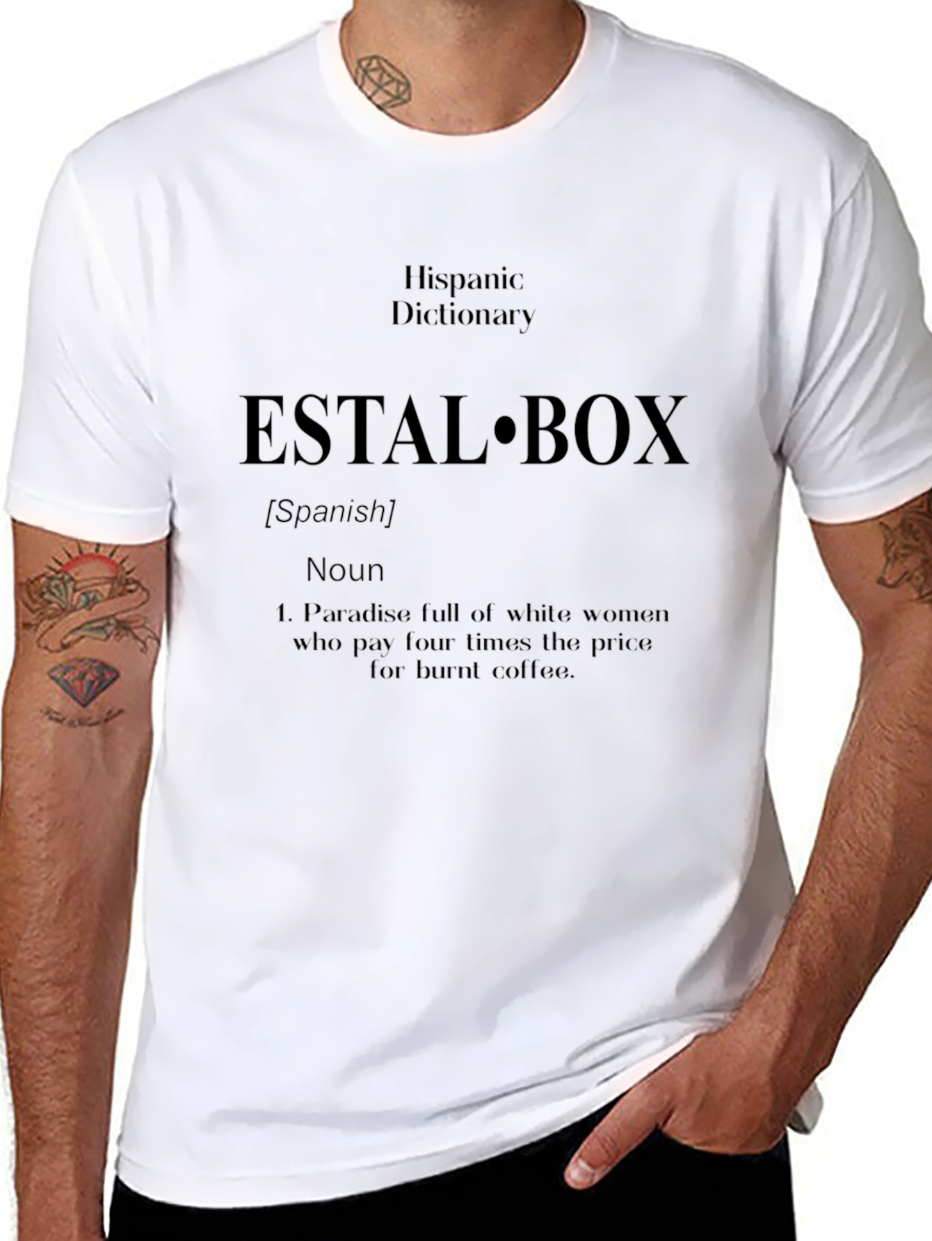 Estalbox T-Shirt - Funny Hispanic Dictionary Definition Tee
