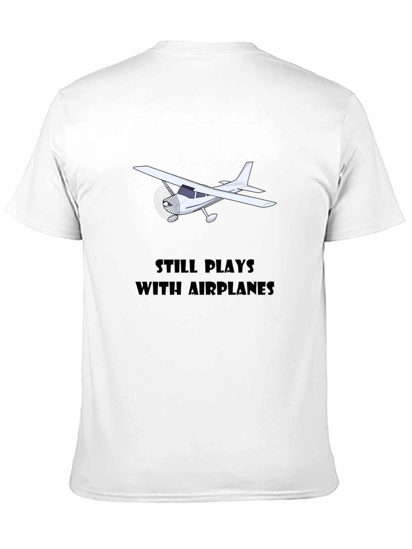 Plays with Airplanes Graphic Tee - Black
