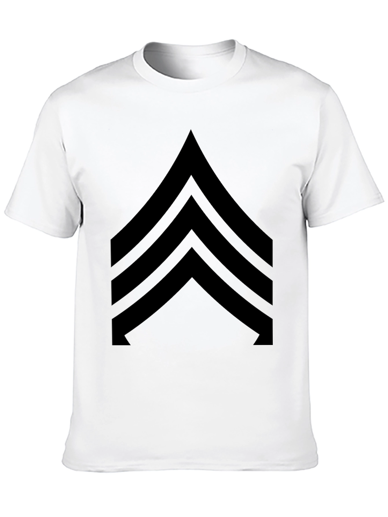 Chevron Graphic T-Shirt - Black