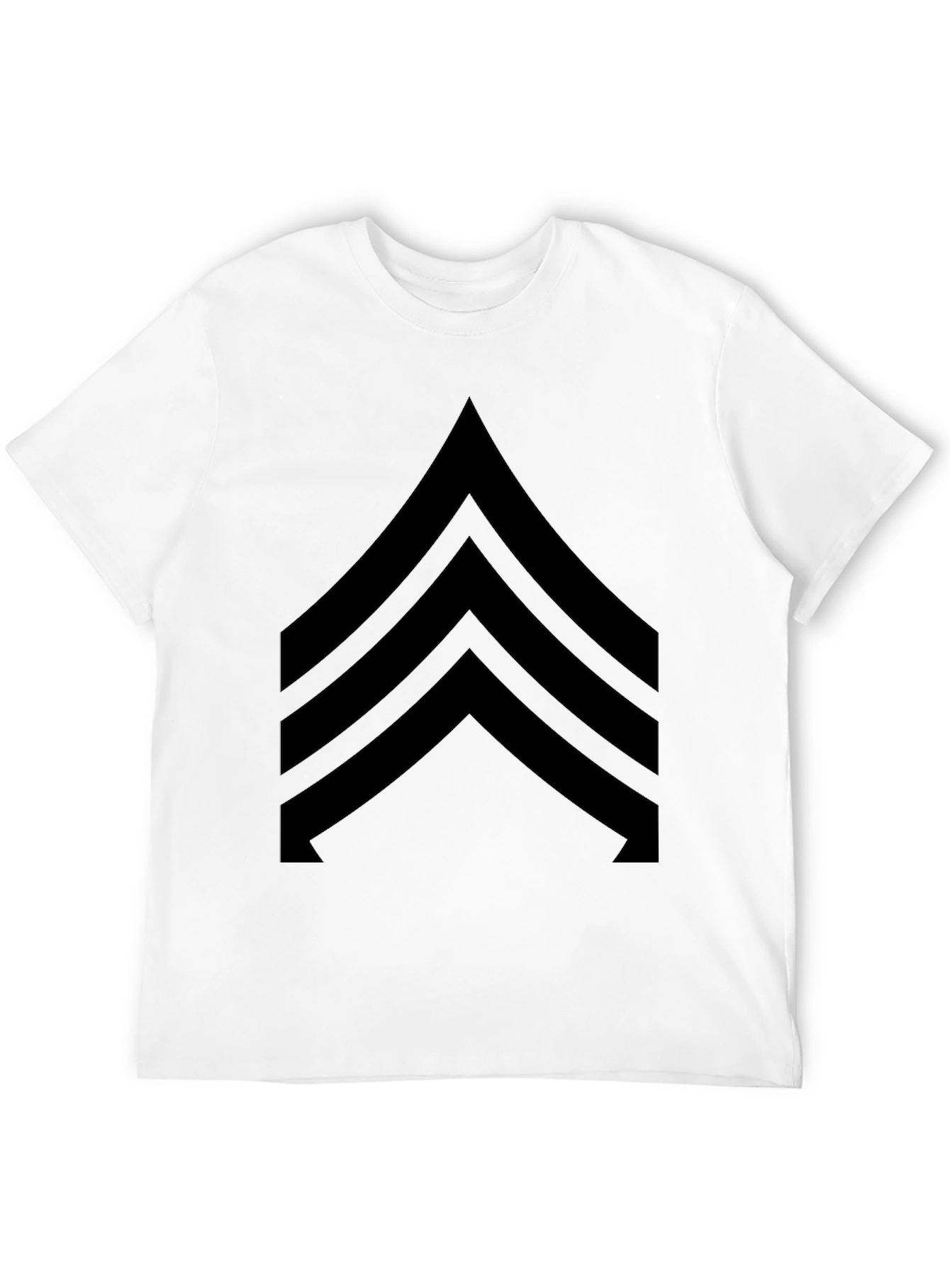 Chevron Graphic T-Shirt - Black