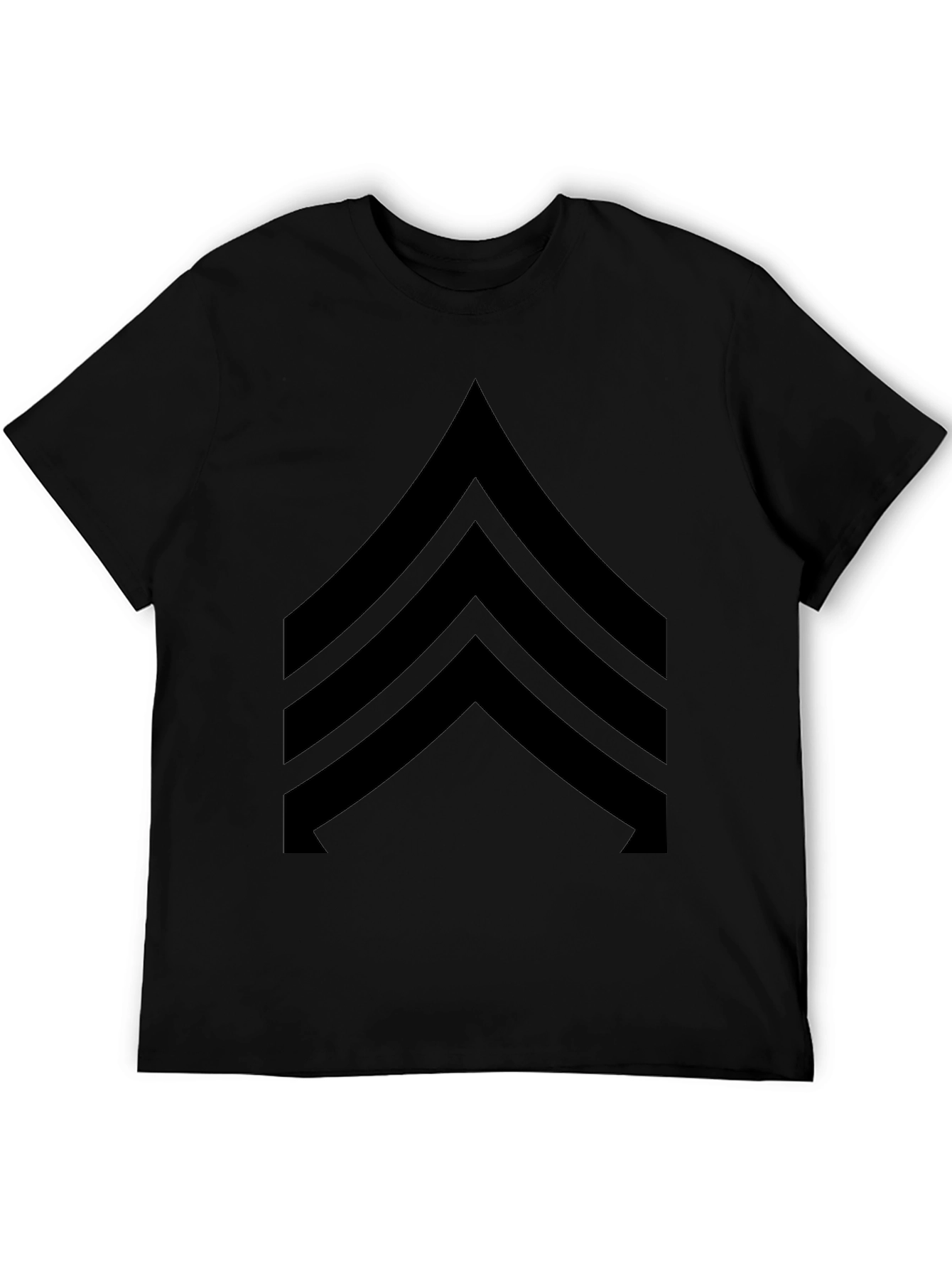 Chevron Graphic T-Shirt - Black
