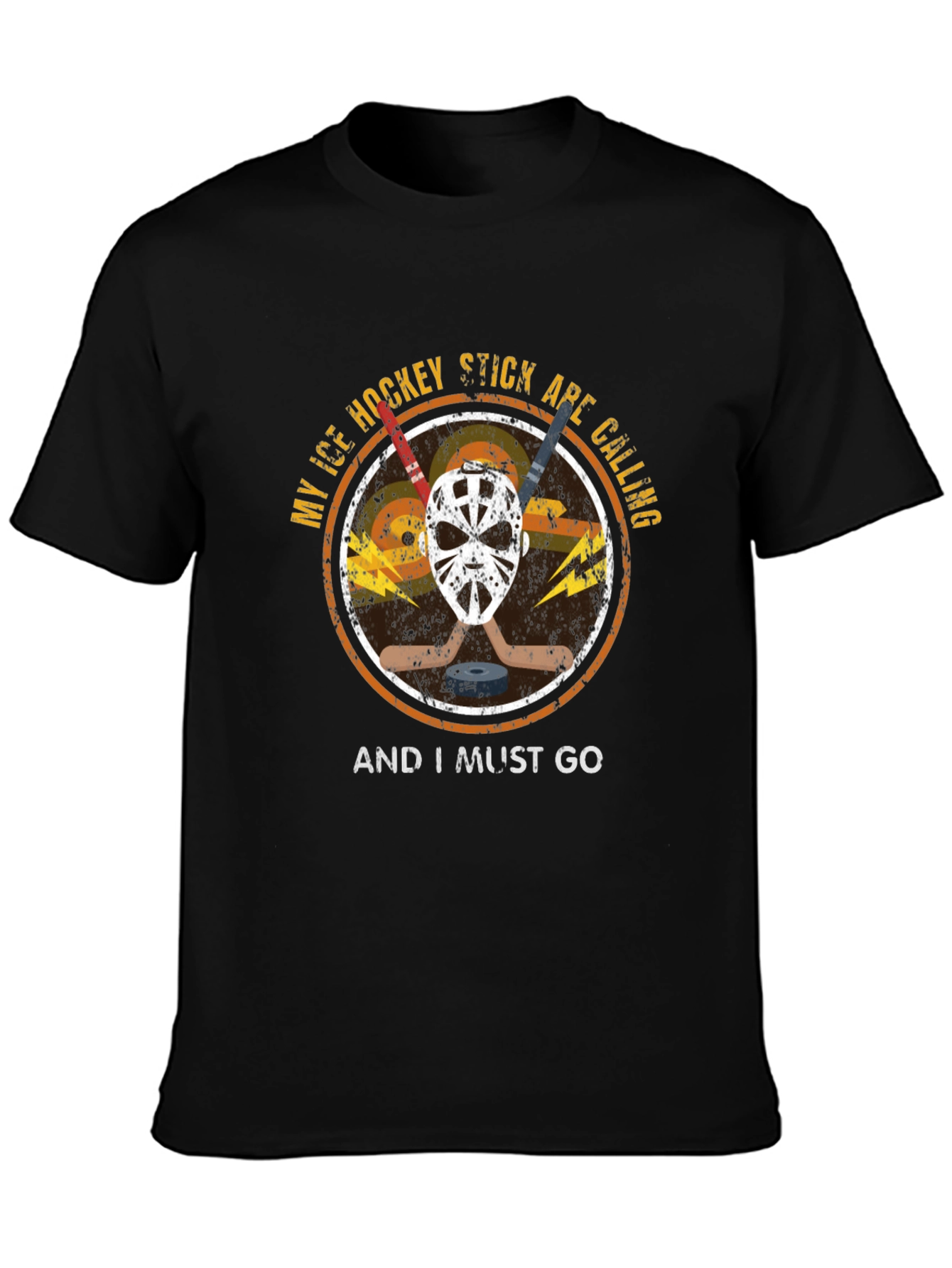 Ice Hockey T-Shirt - Hockey Sticks Are Calling Tee