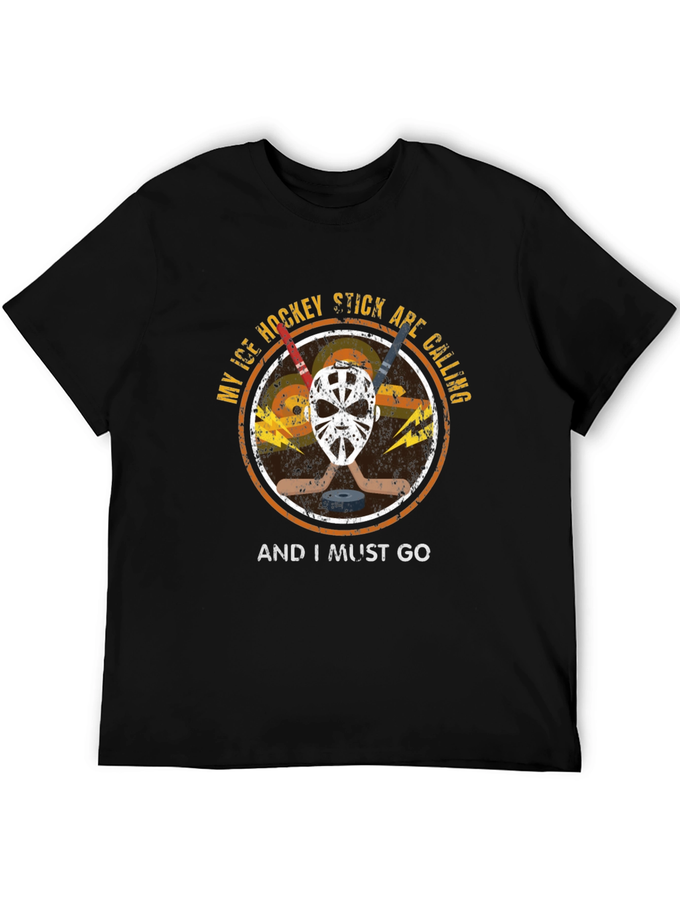 Ice Hockey T-Shirt - Hockey Sticks Are Calling Tee
