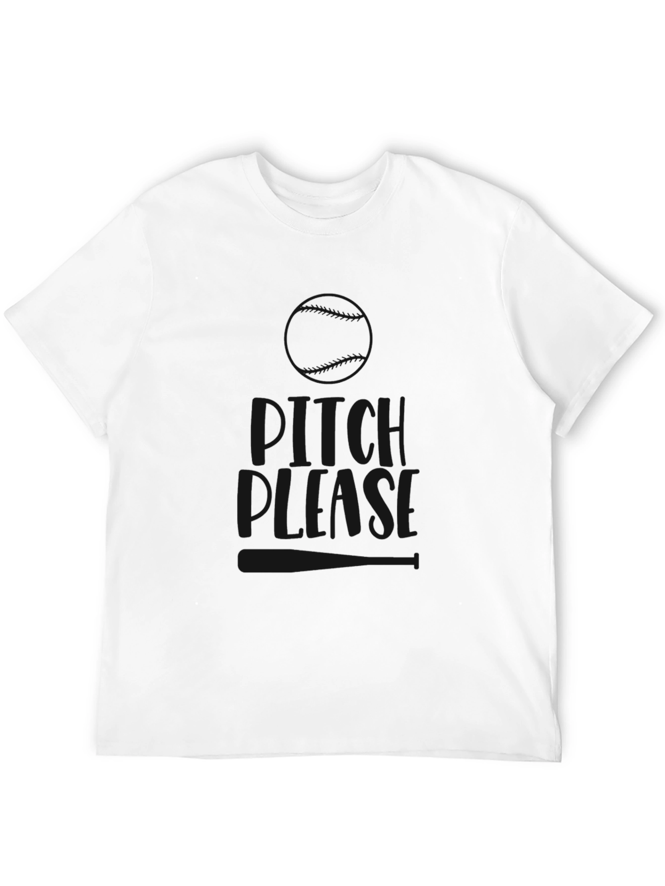 Pitch Please Graphic Tee - Baseball T-Shirt