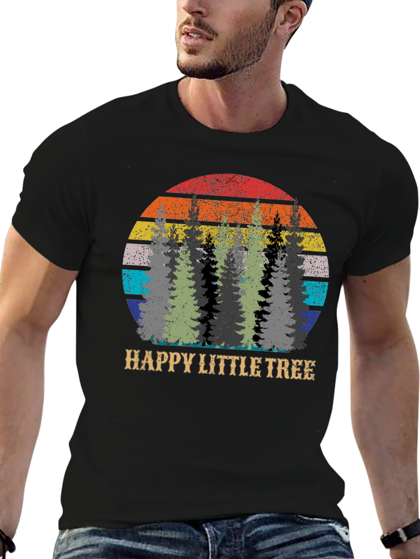 Happy Little Tree Graphic T-Shirt
