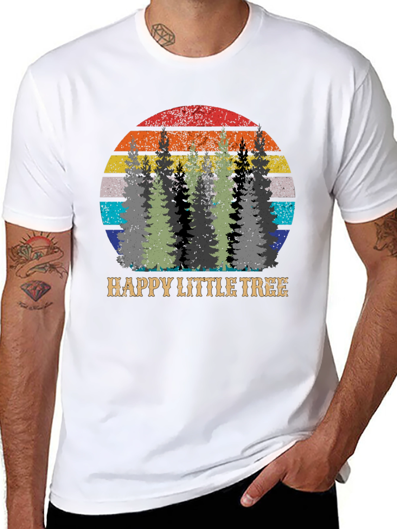 Happy Little Tree Graphic T-Shirt