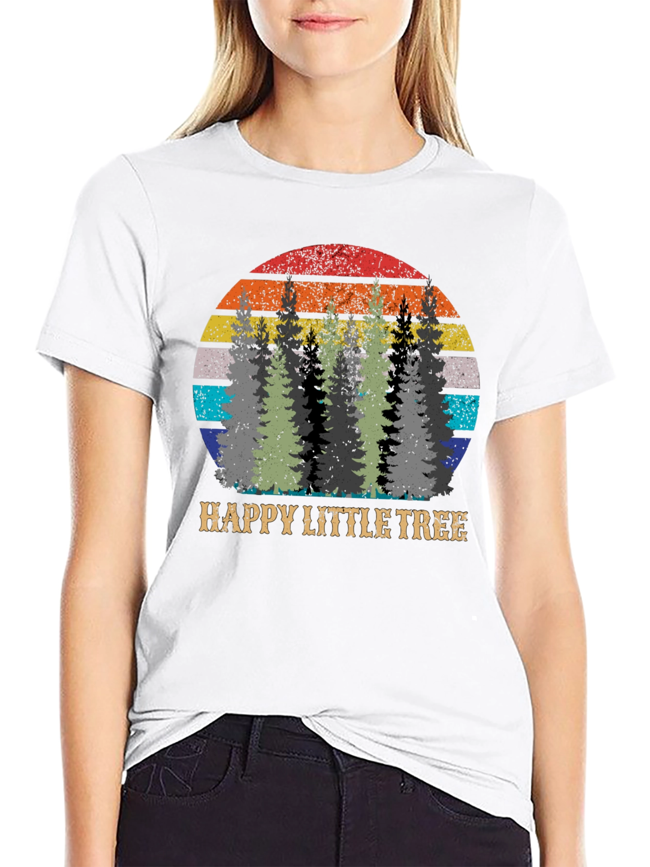 Happy Little Tree Graphic T-Shirt