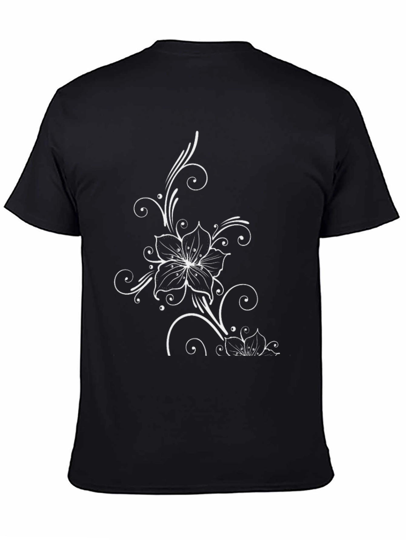 Black Floral Graphic Tee