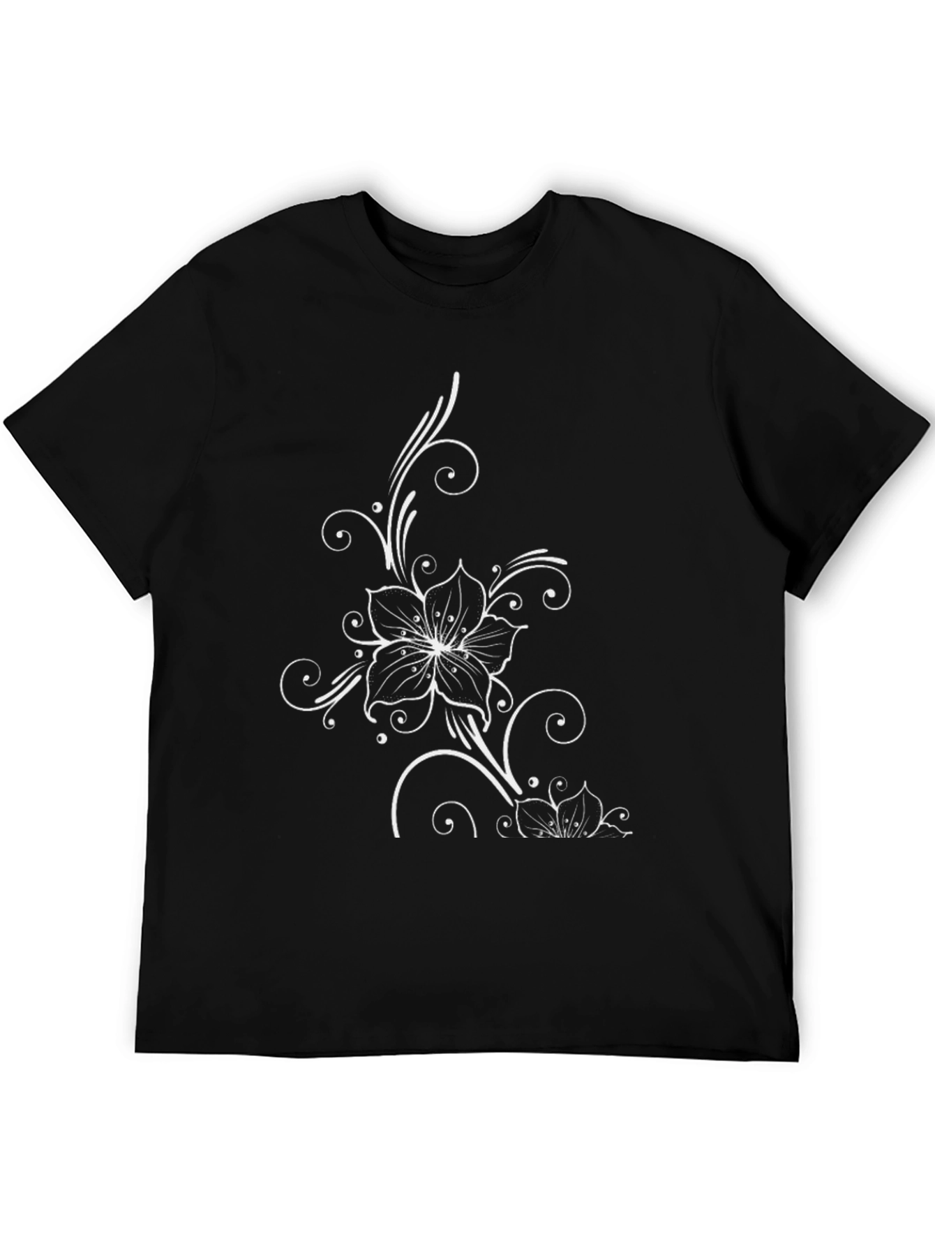 Black Floral Graphic Tee