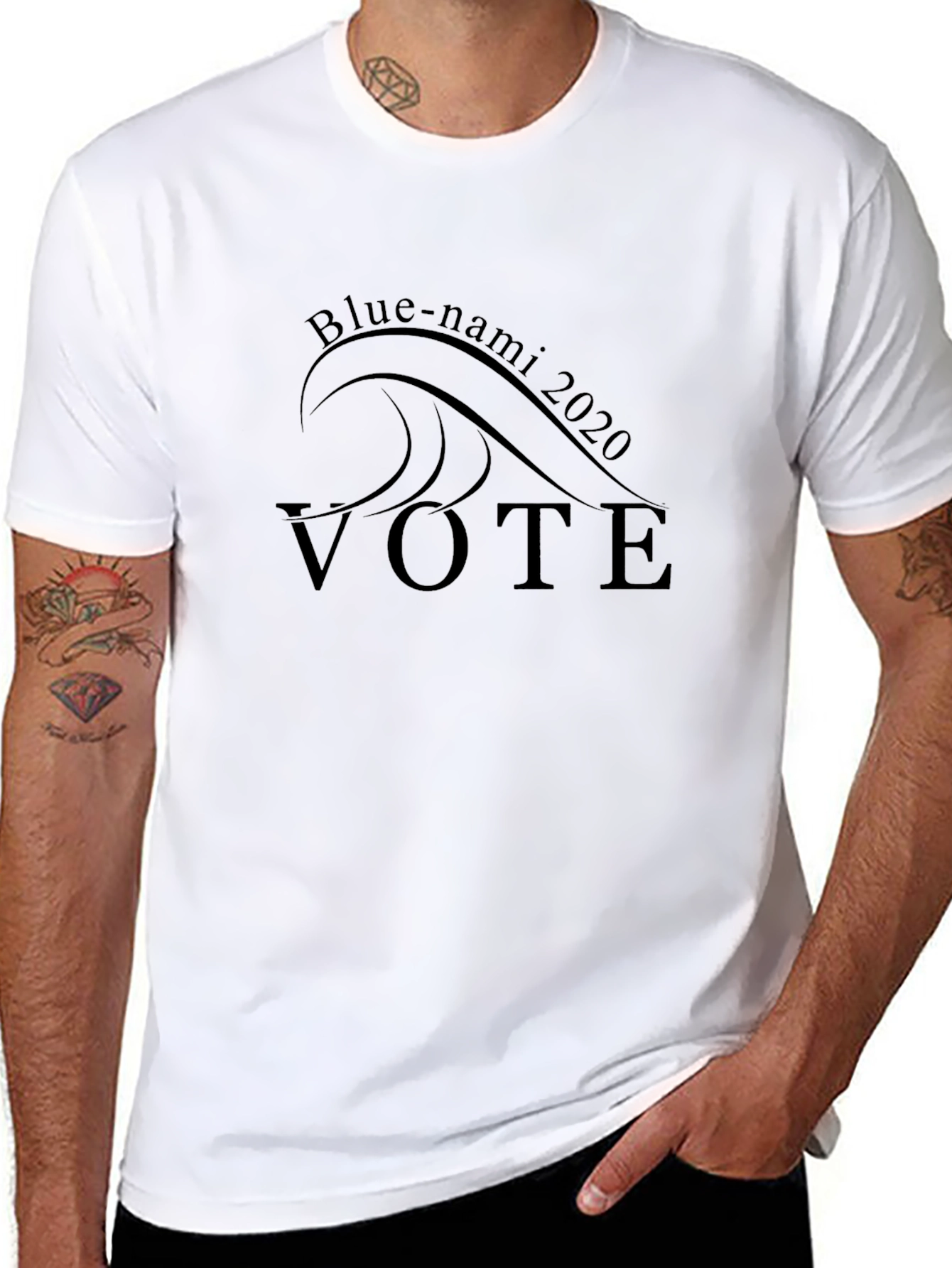Blue-nami 2020 Vote Graphic T-Shirt