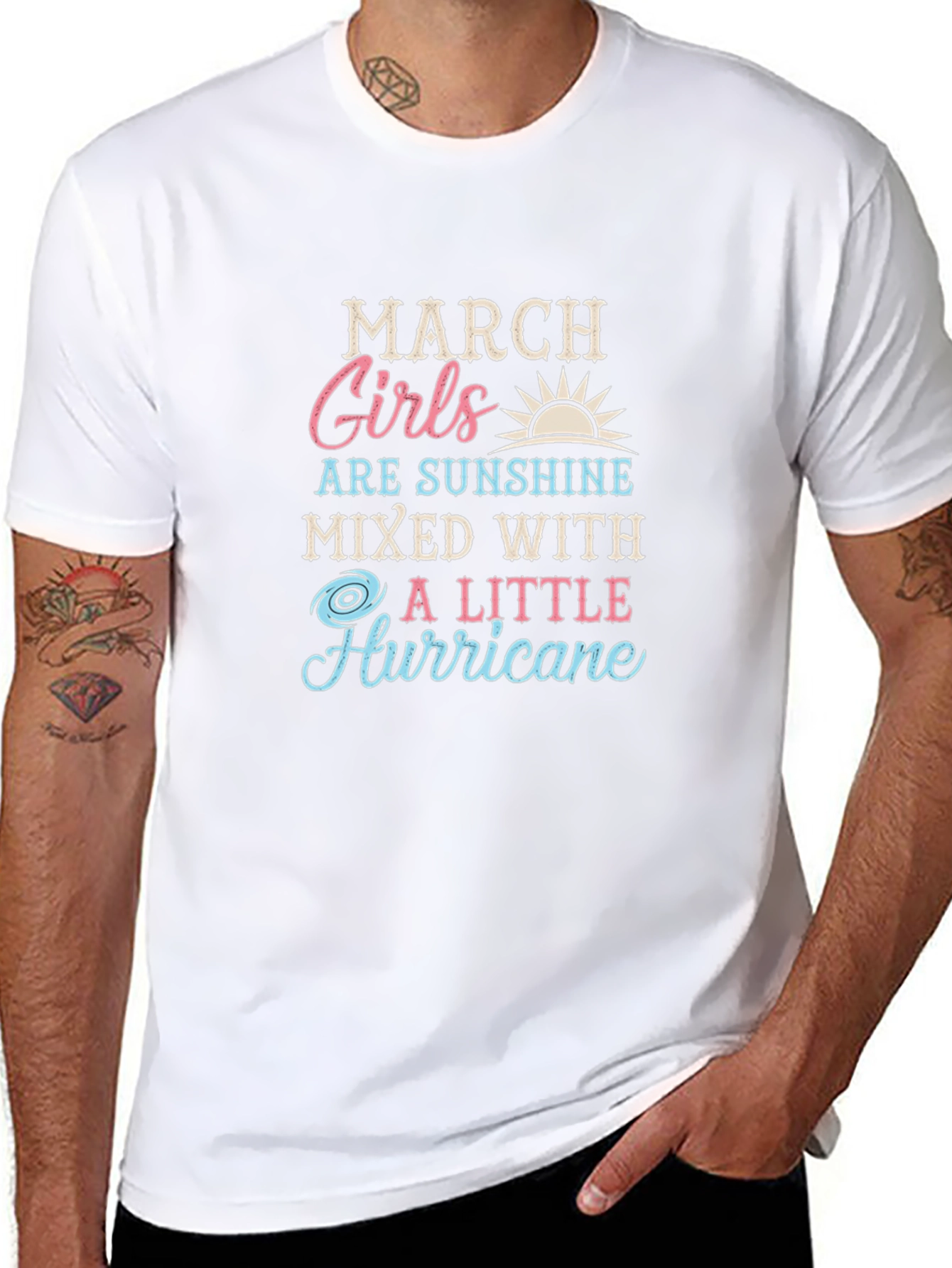 March Girls Sunshine Hurricane Graphic Tee