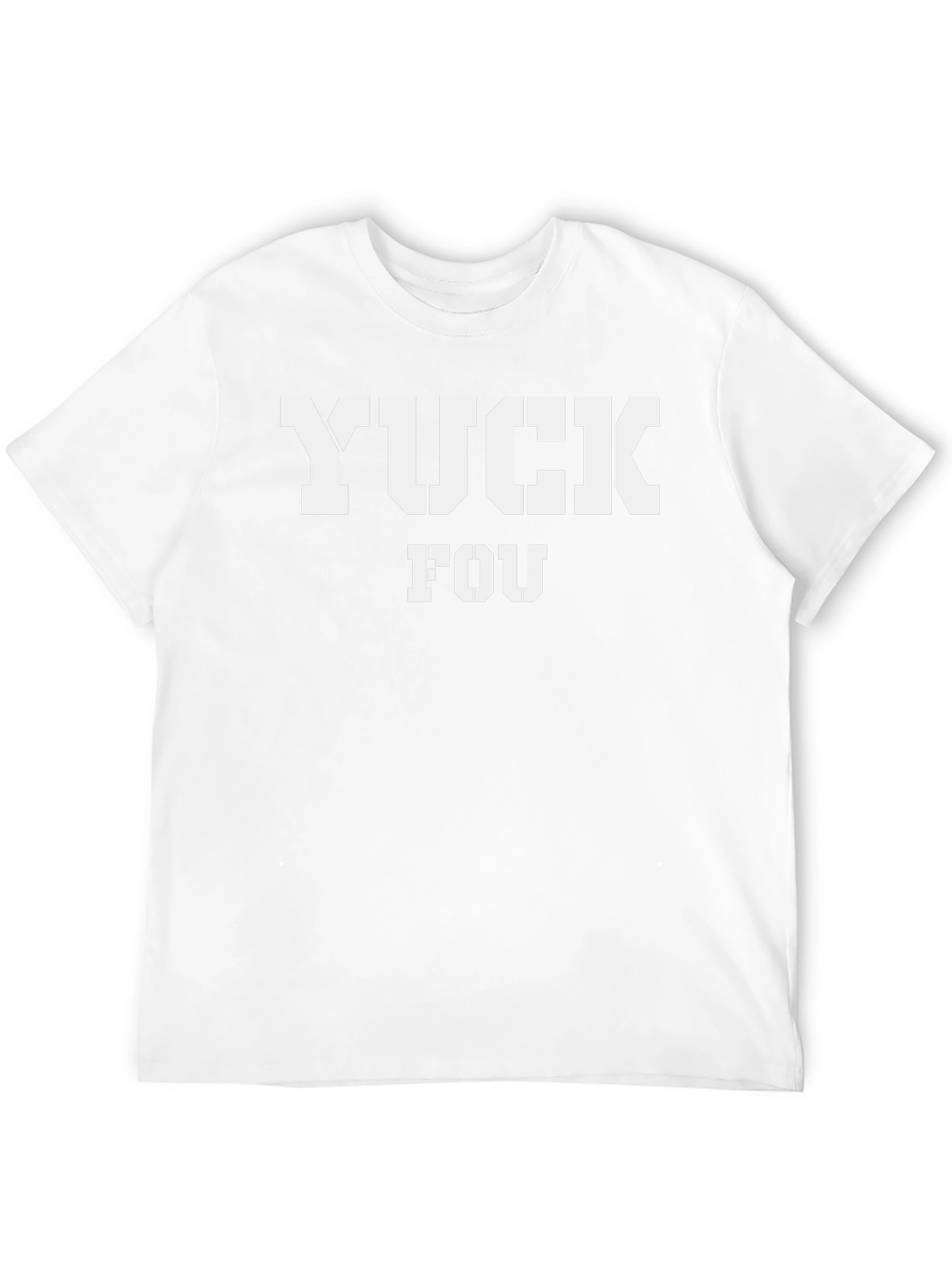 YUCK FOU Black Graphic Tee