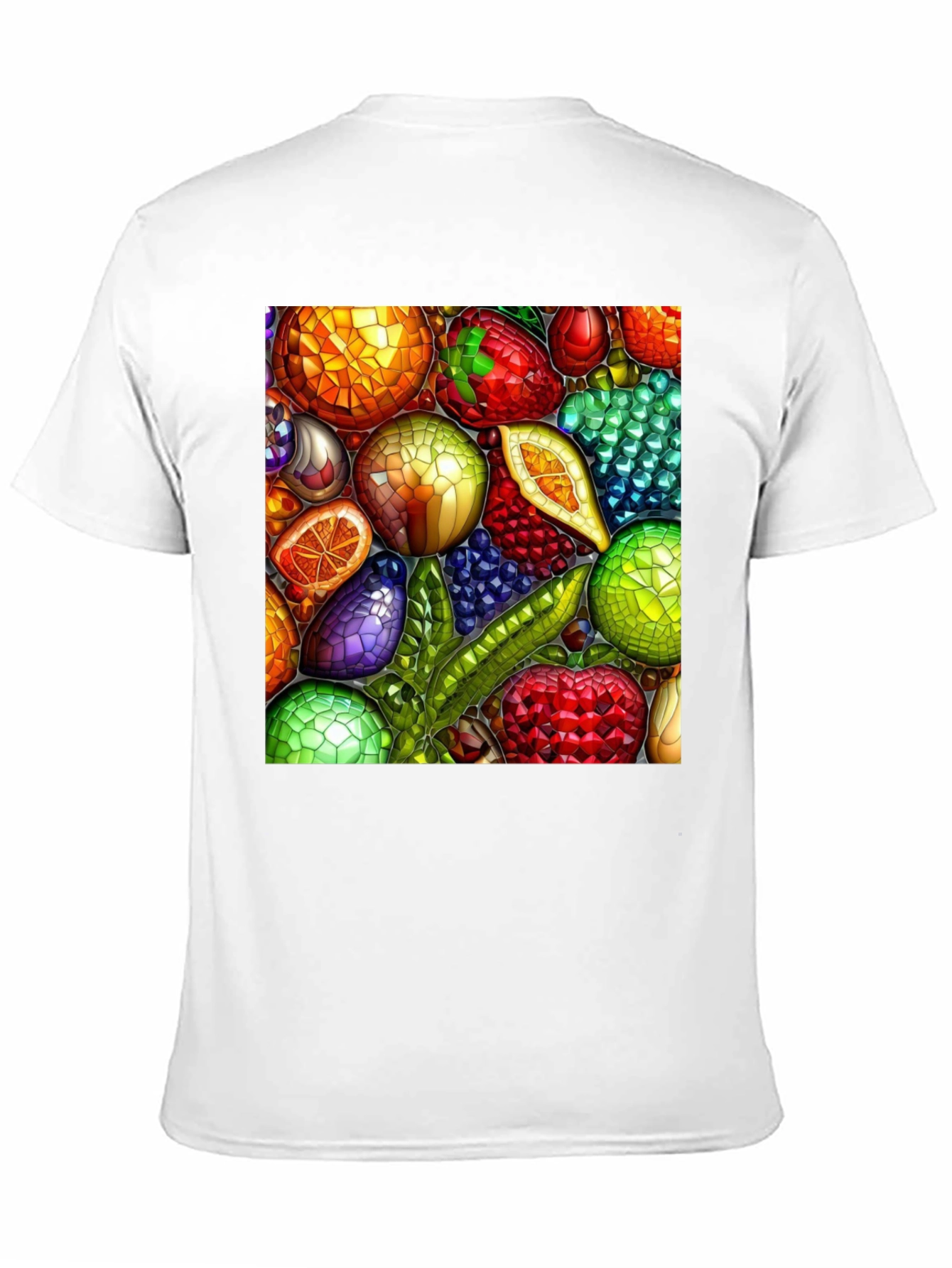 Fruit Mosaic Graphic T-Shirt